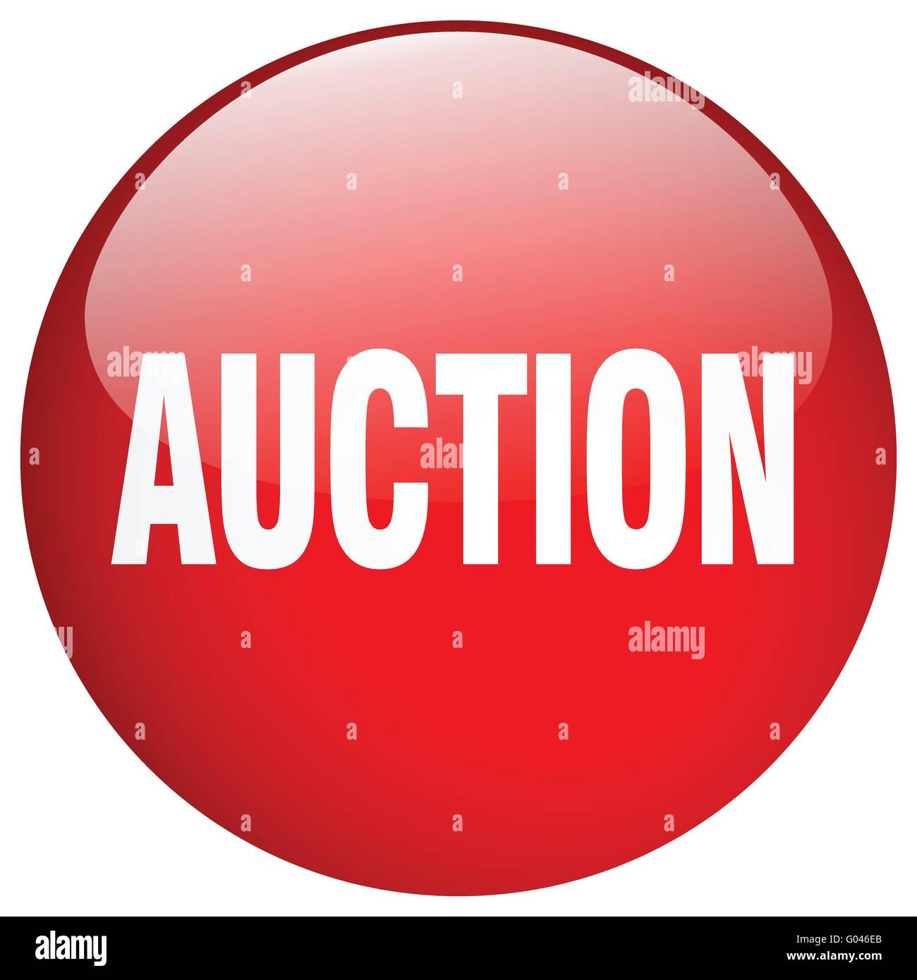 auction red round gel isolated push button Stock Vector Image & Art - Alamy