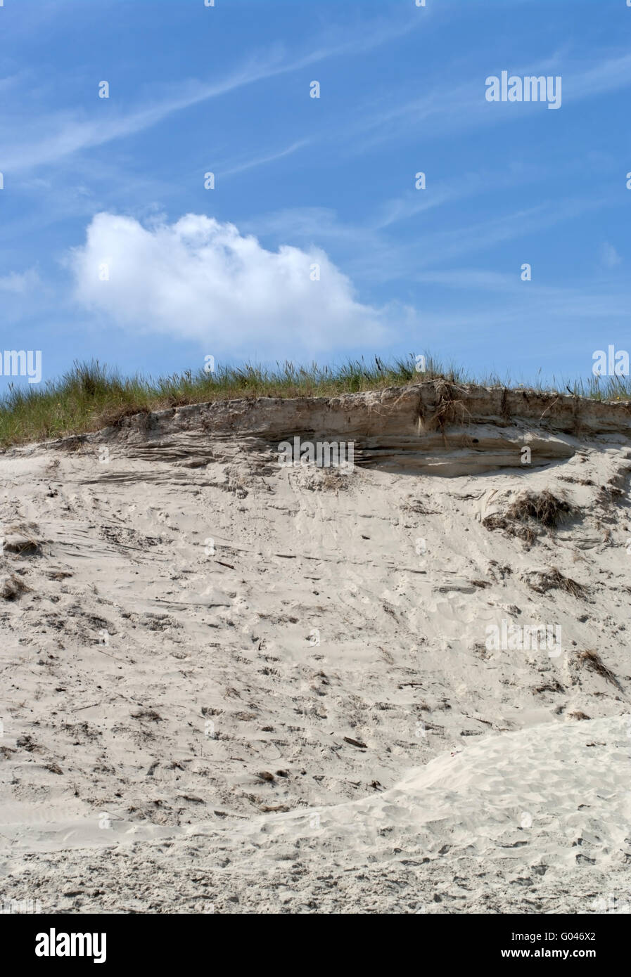 Dune damaged by storm #2 Stock Photo