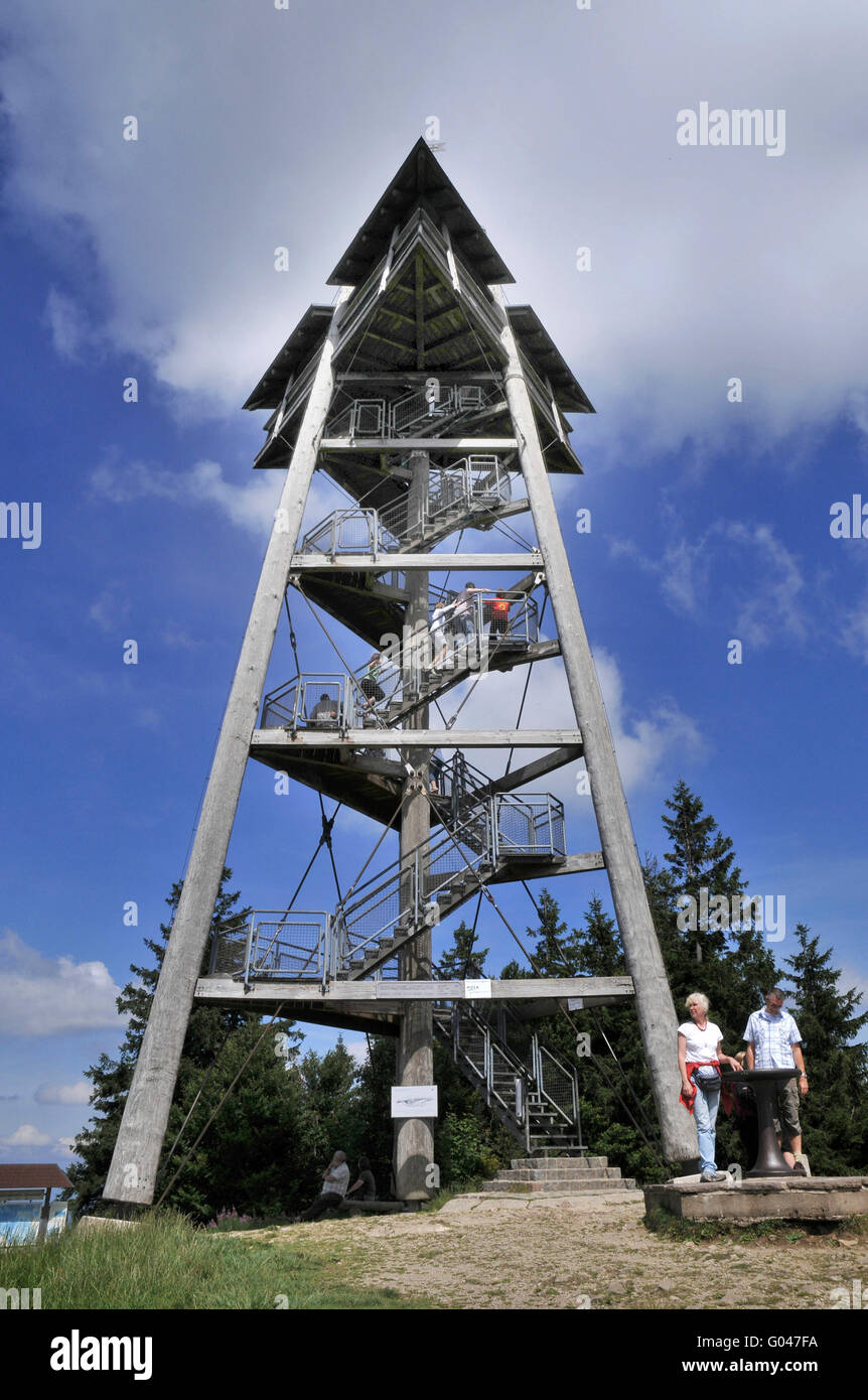 Eugen-Keidel Tower, Schauinsland, Black Forest, Baden-Wurttemberg, Germany / Schauinsland Tower, Schauinslandturm Stock Photo