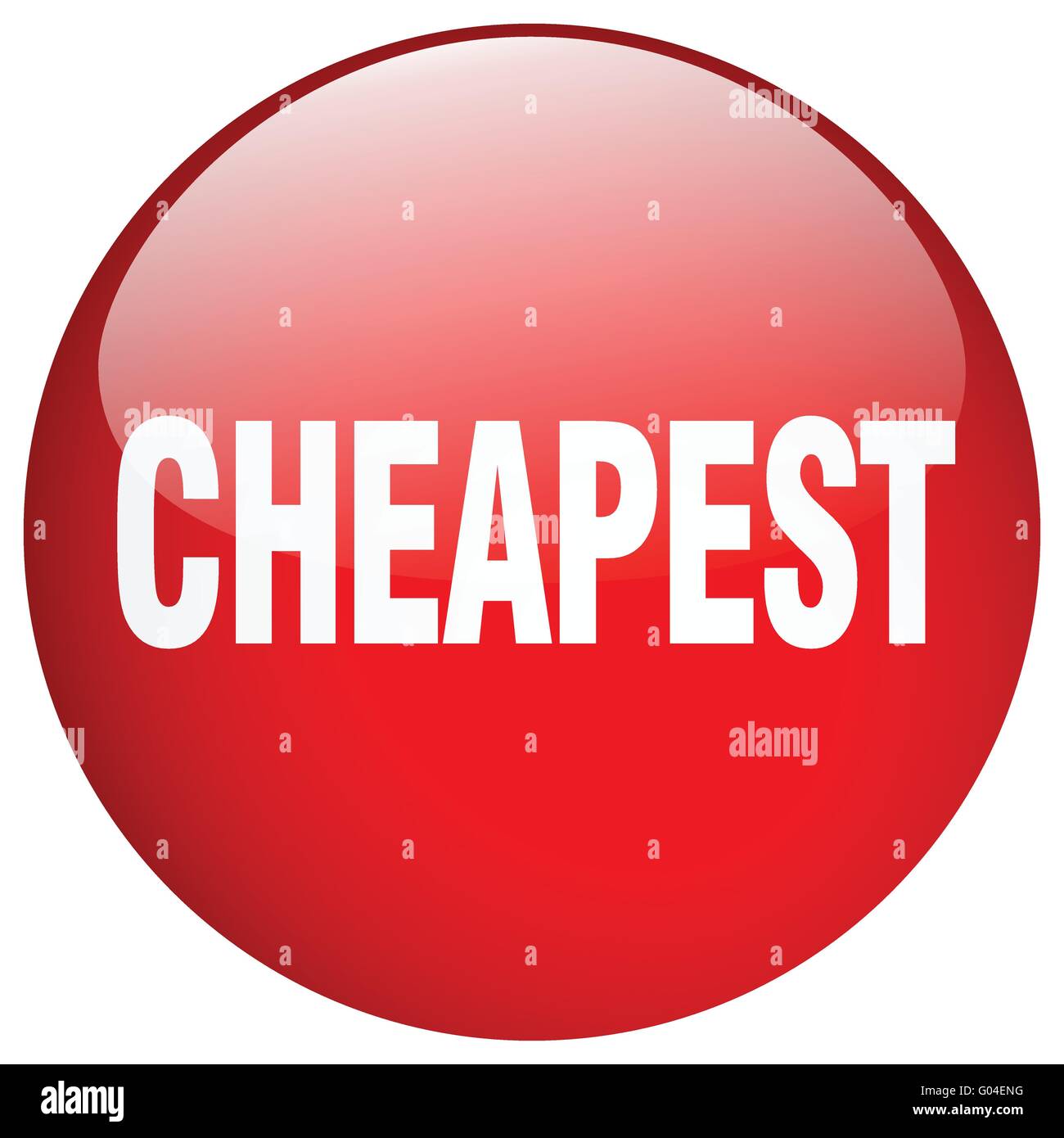 cheapest red round gel isolated push button Stock Vector Image & Art ...