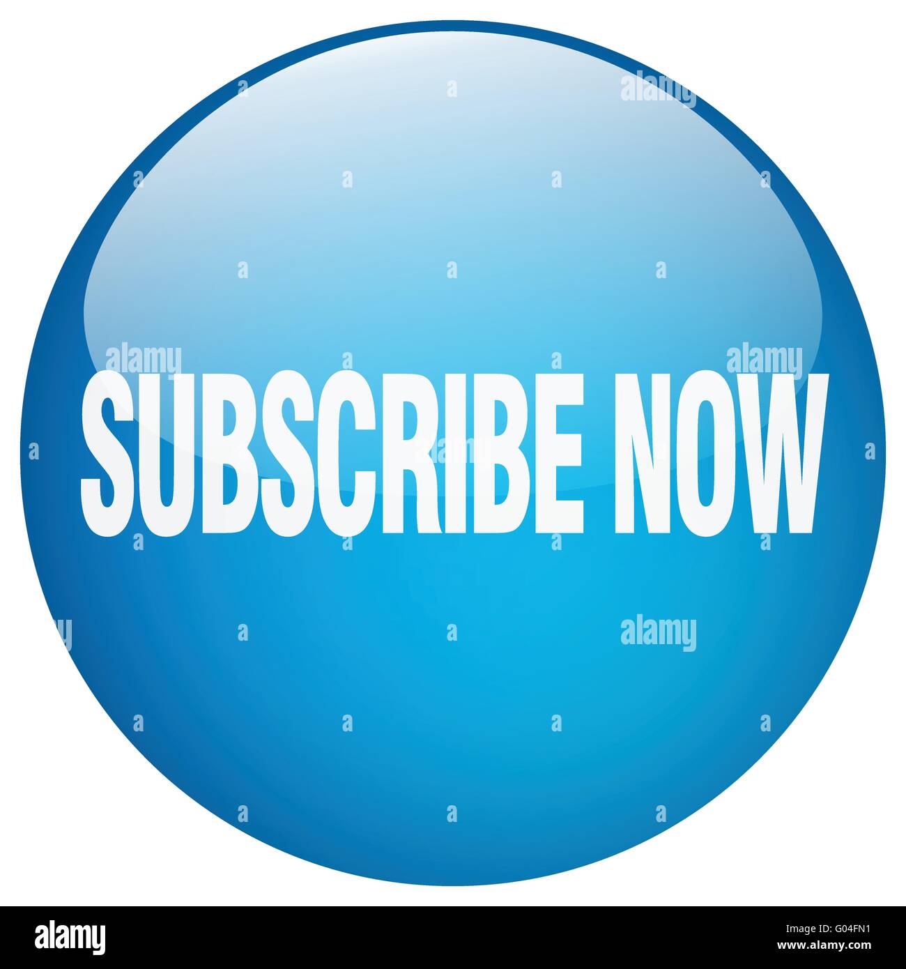 subscribe now blue round gel isolated push button Stock Vector Image ...