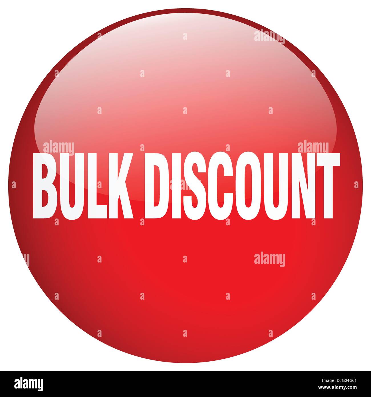 bulk discount red round gel isolated push button Stock Vector Image