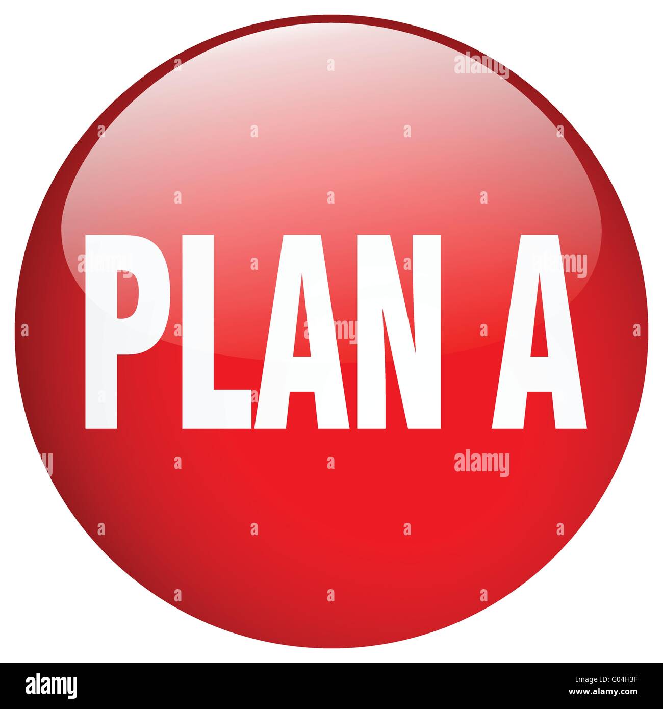 plan a red round gel isolated push button Stock Vector Image & Art - Alamy