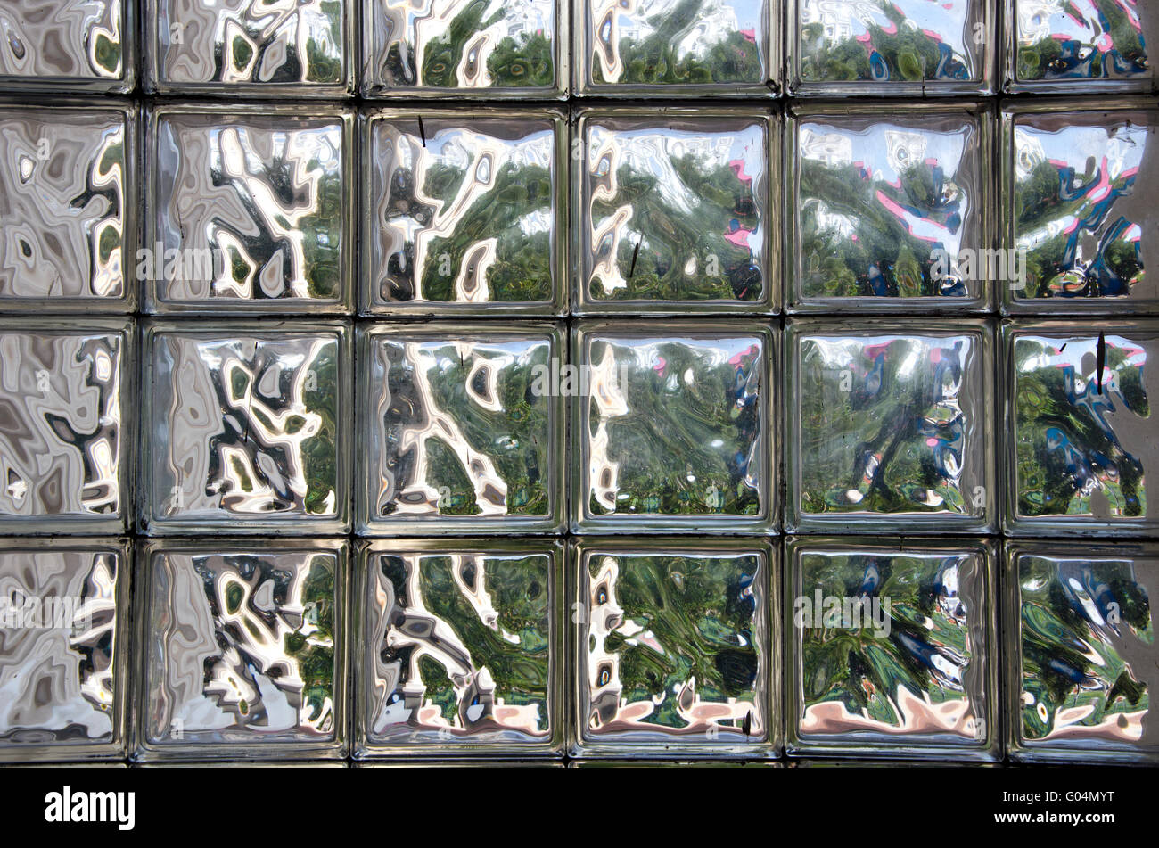 Abstract glass tile wall background and reflections Stock Photo Alamy