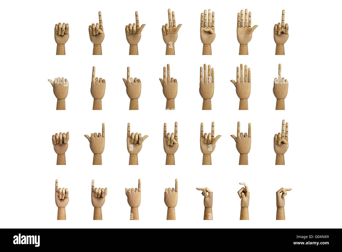 Hand signals Stock Photo