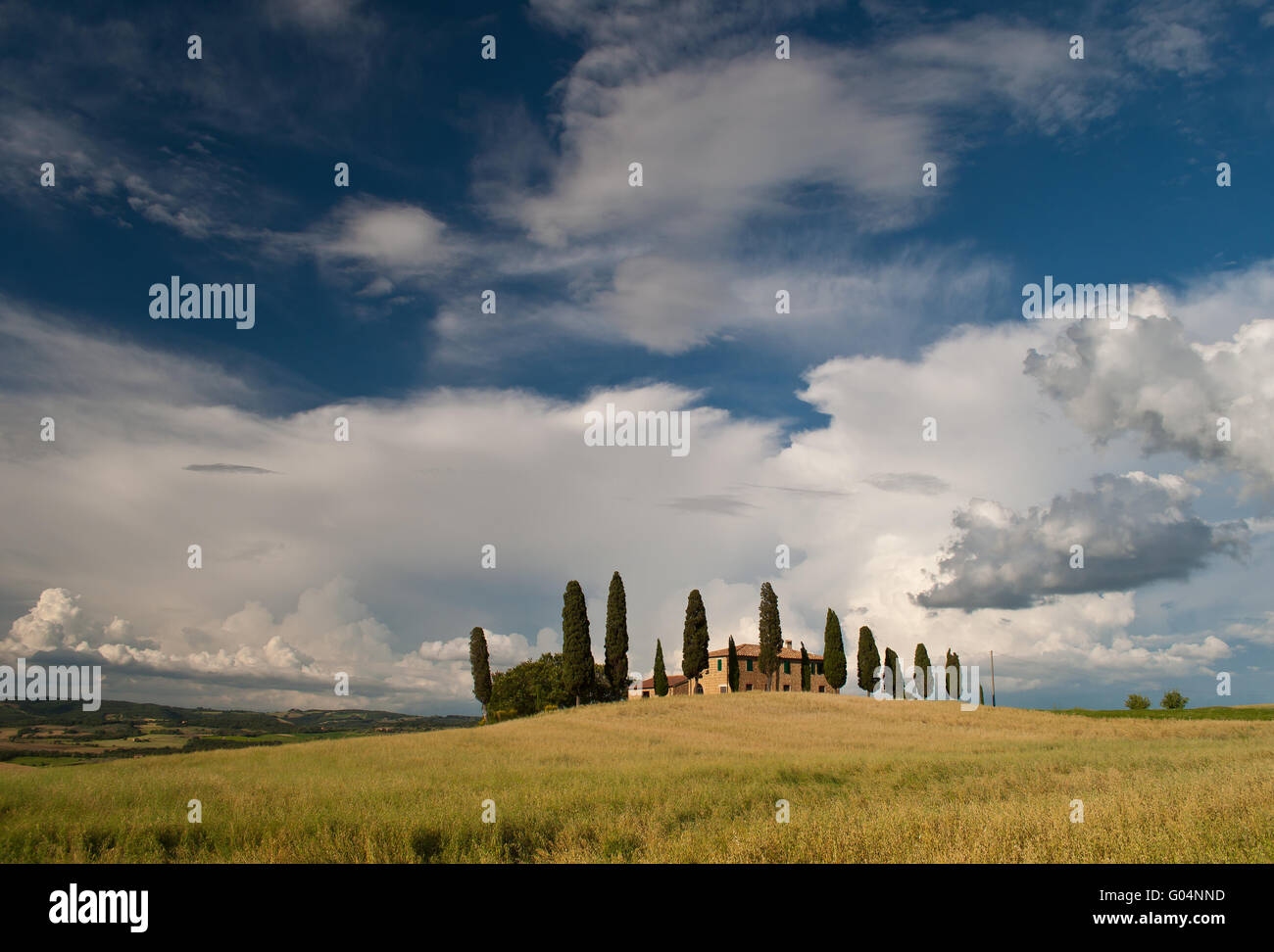 hof tuscany Stock Photo