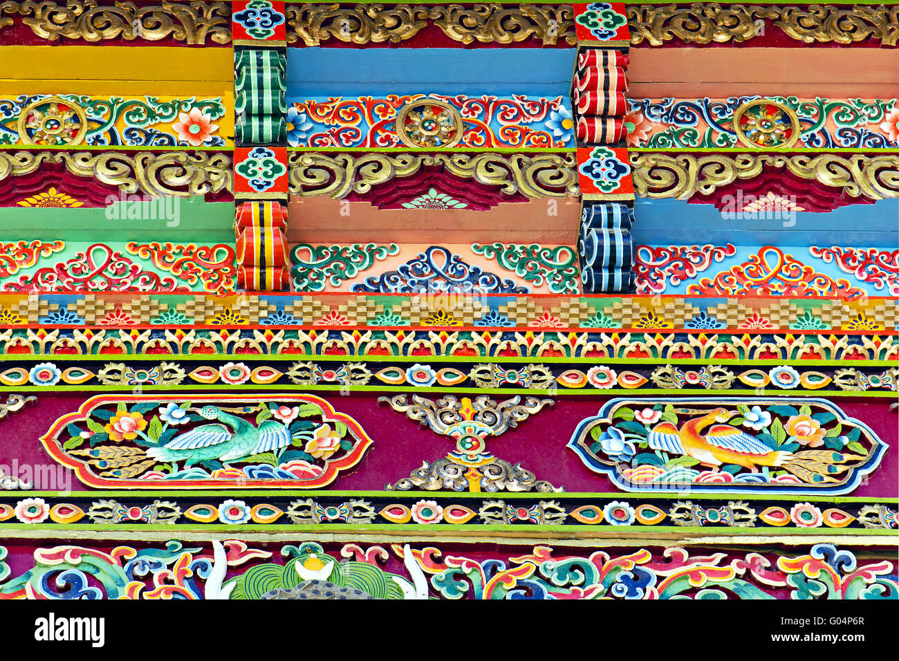 Тибет растительные орнаменты