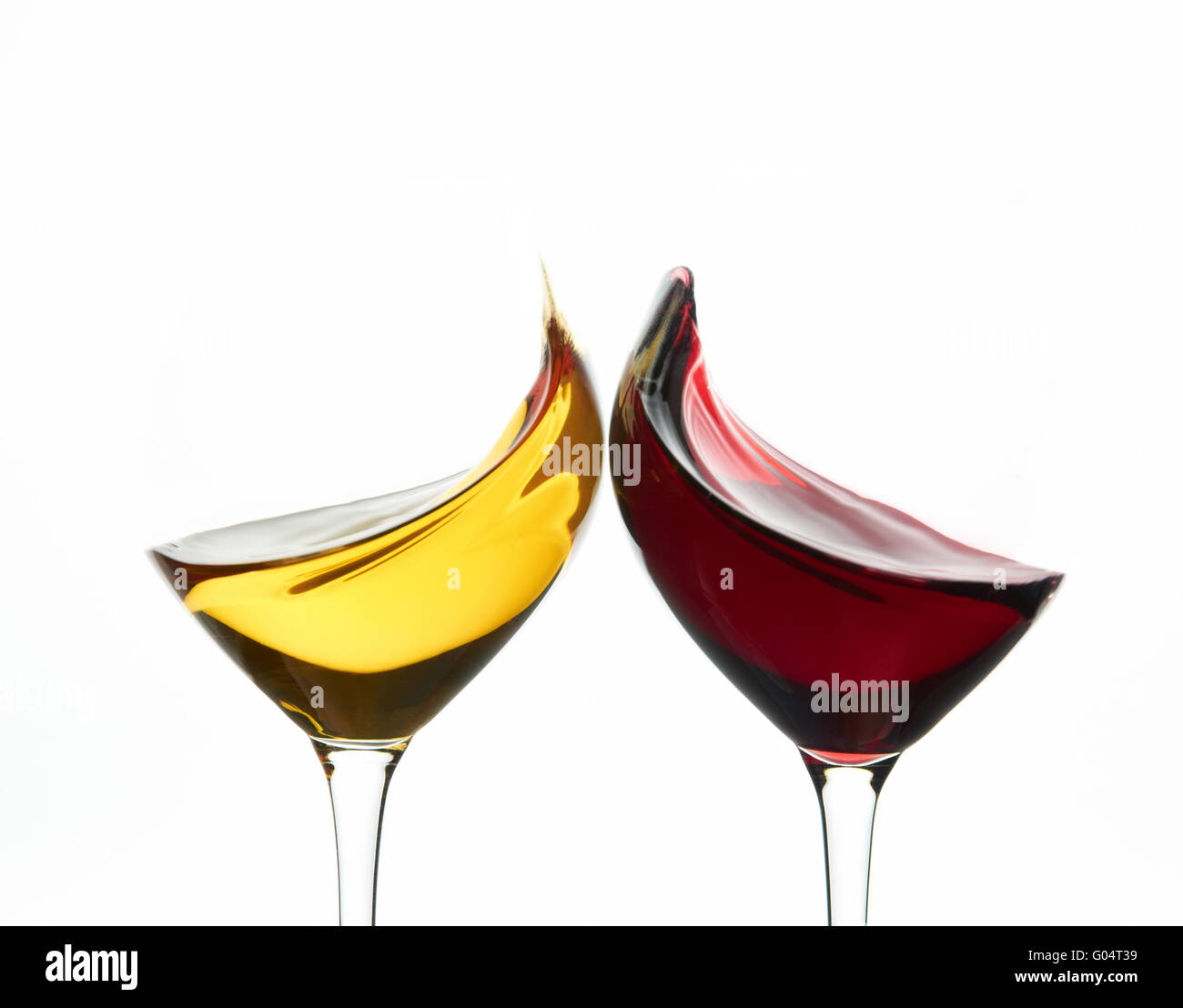 Toasting wine glasses Stock Photo Alamy
