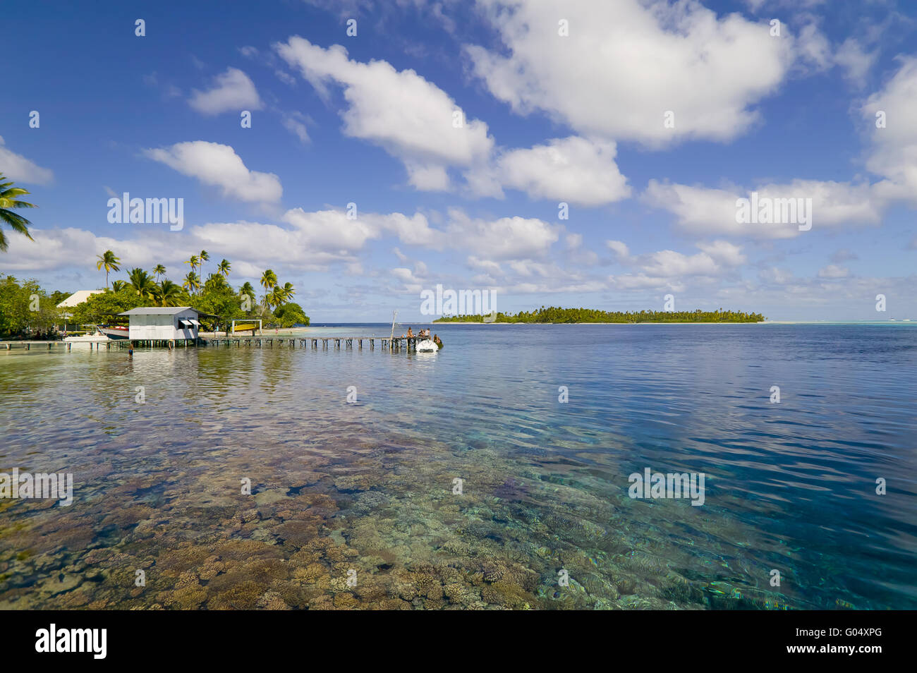 Fakarava Atoll, Tuamotus Stock Photo