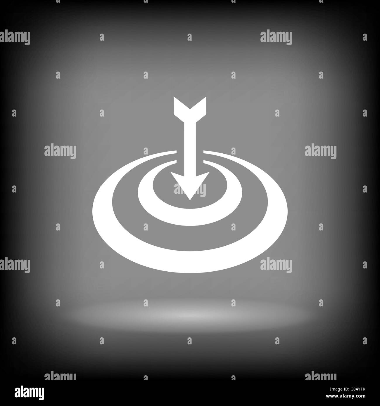 Pictograph of target. Vector concept illustration for design. Eps 10 ...