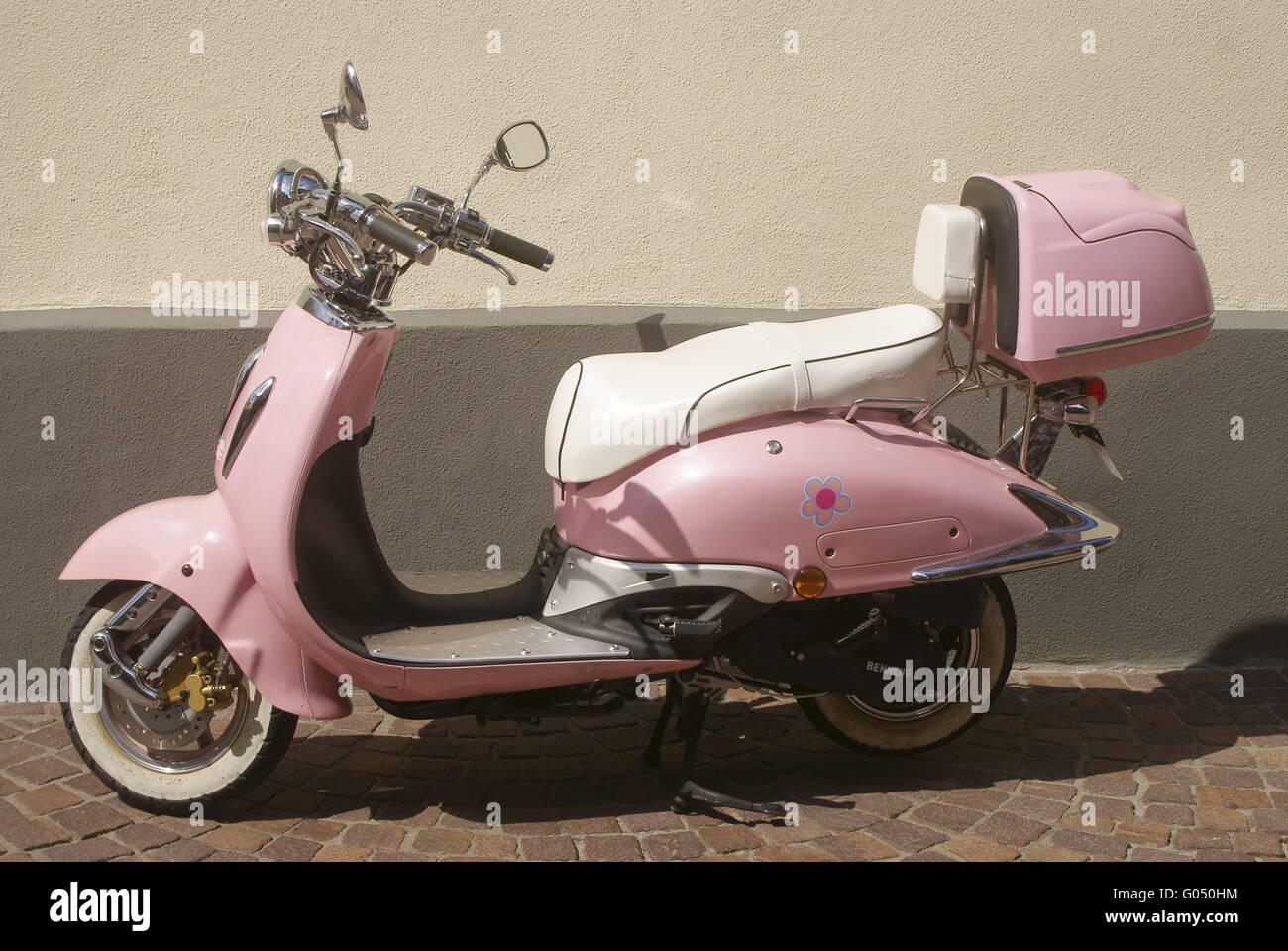 pink scooter Stock Photo