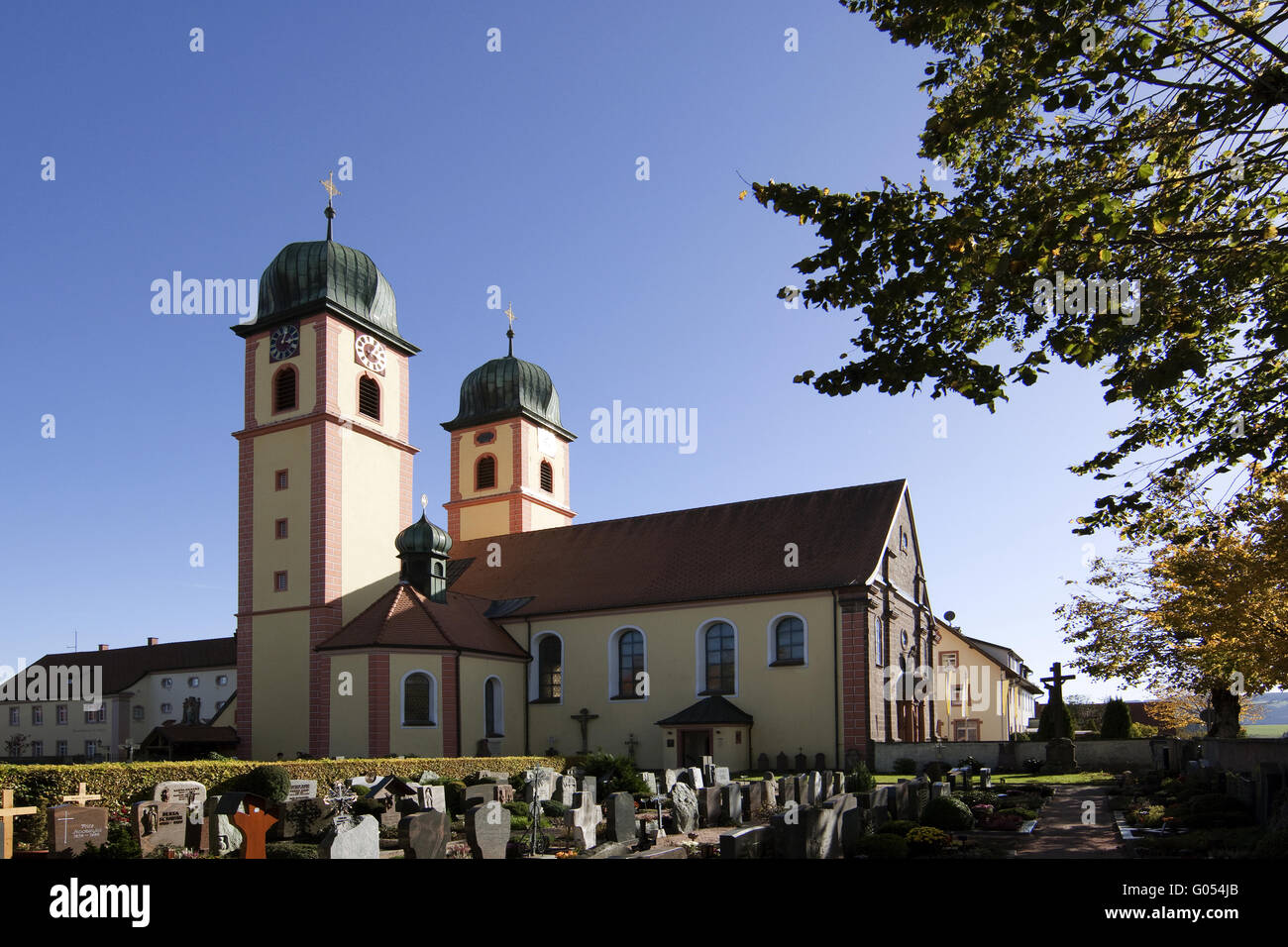 Monastery Church St.Märgen Stock Photo