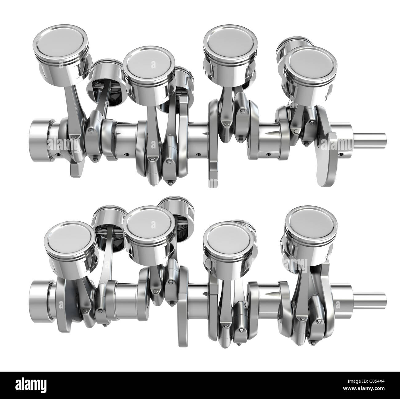 V8 engine pistons on crankshaft hires stock photography and images Alamy