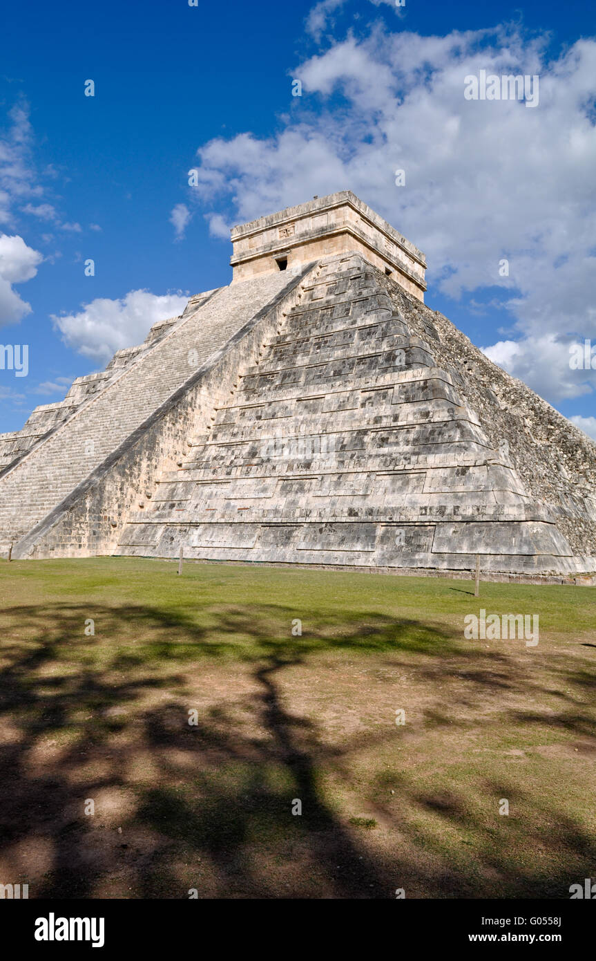 Chichen Itza Modern Seven Wonders of the World in Mexico Stock Photo