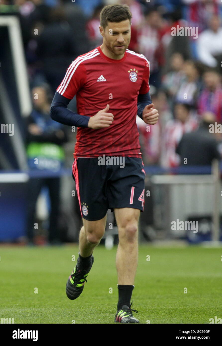 Sergio Ramos Bayern Munich in action during the match of Champions League Atletico Madrid - Bayern Munich Stock Photo