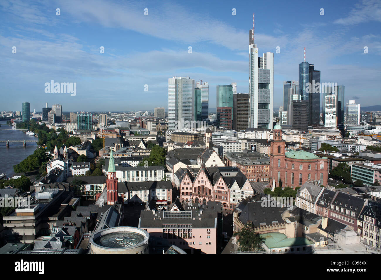 Cityscape Frankfurt Stock Photo
