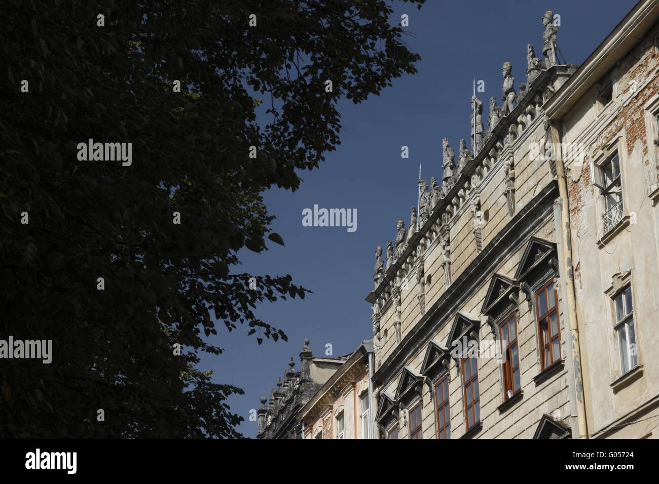 Korniakt Palace (Kamienica Królewska / Пала́ц Корня́кта) on the Market Square in the Old Town of Lviv (Lwów) Stock Photo