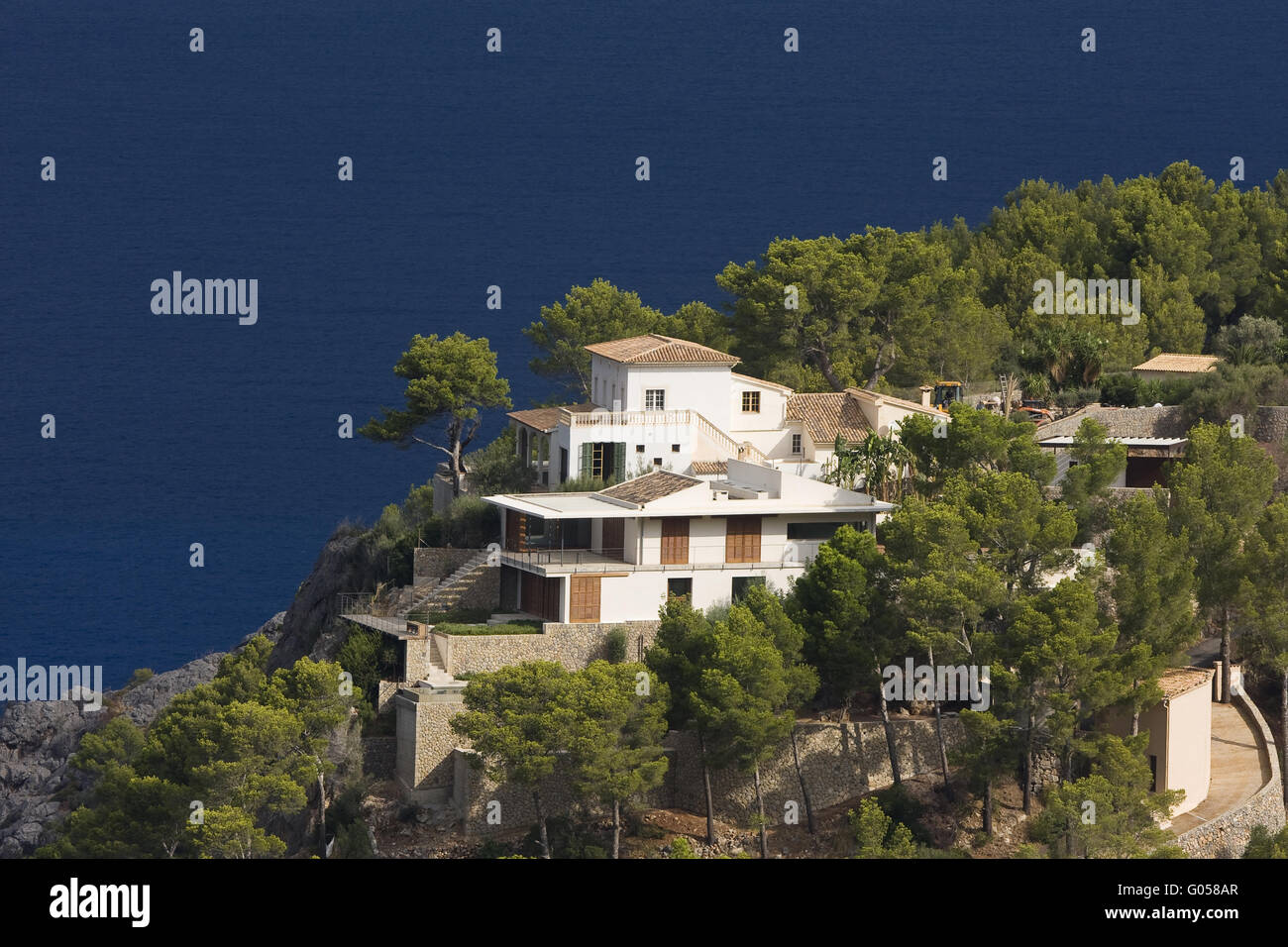Finca, cottage near Banyalbufar, Majorca, Balearic Stock Photo