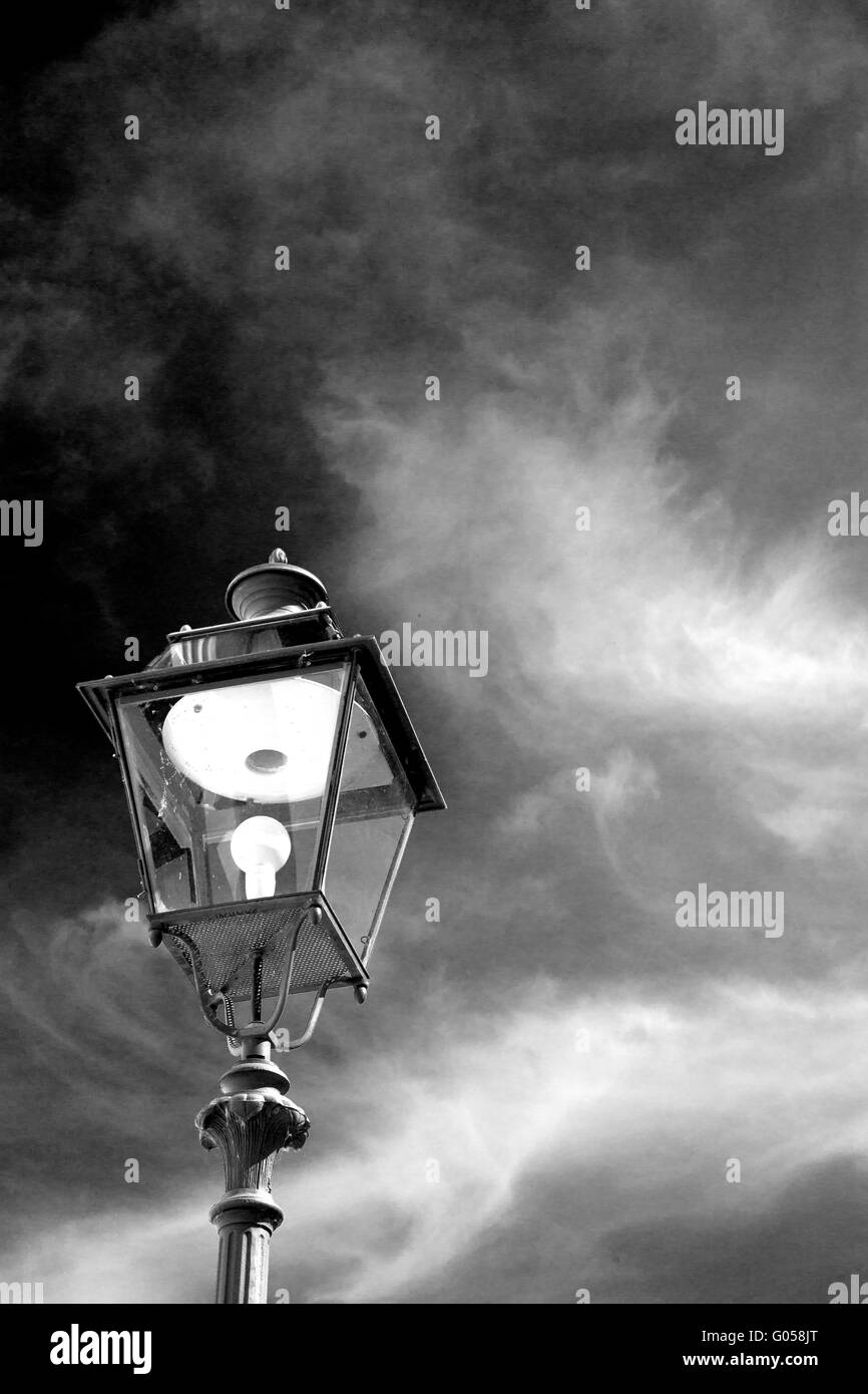 Italy lamp post Black and White Stock Photos & Images - Alamy
