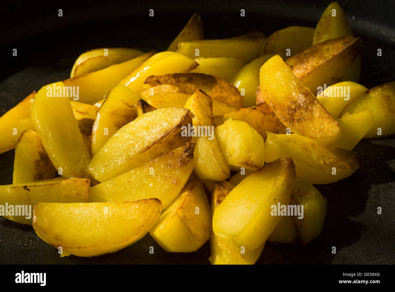 fried potatoes Stock Photo