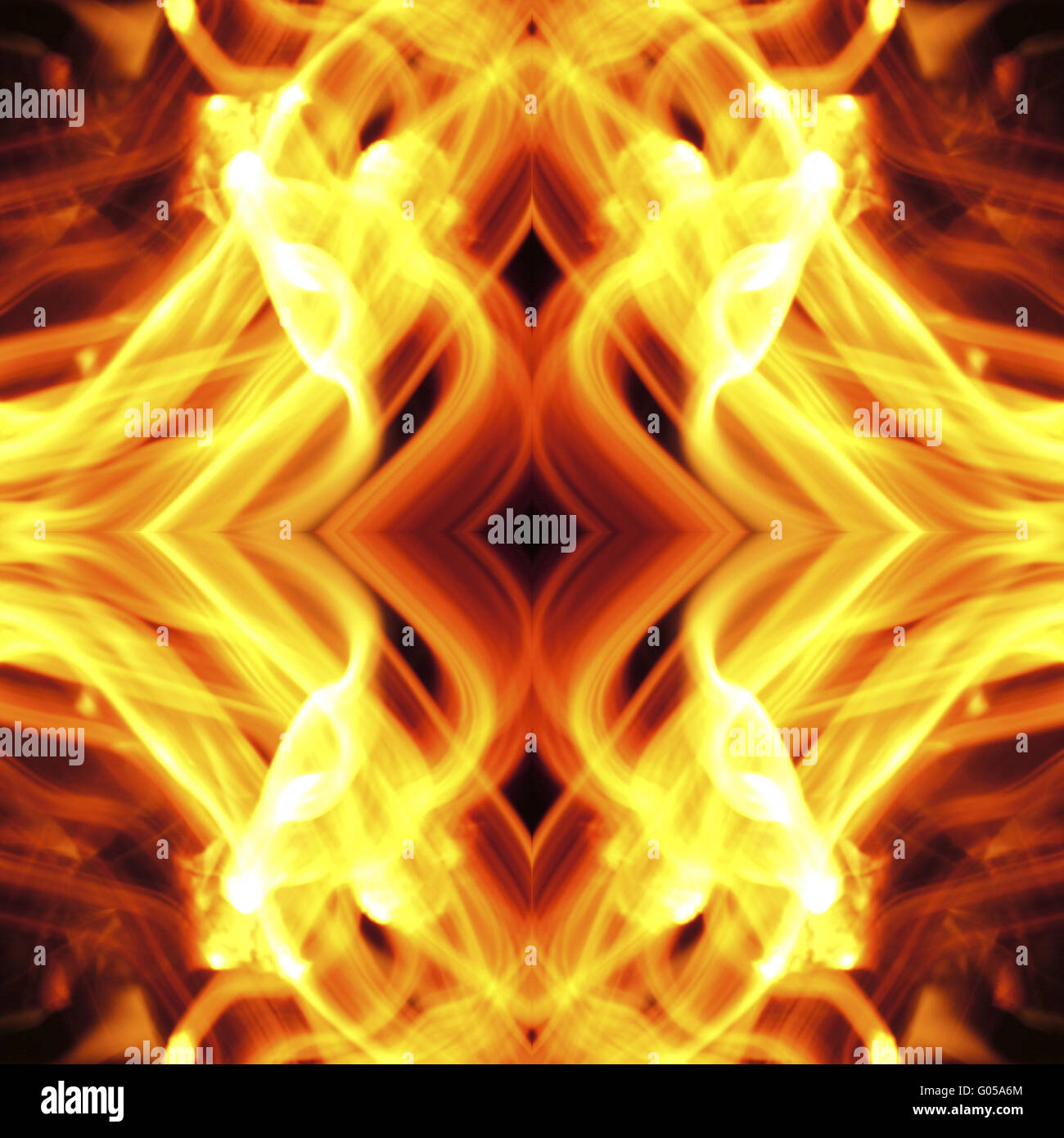 Abstract flames - 3d render Stock Photo