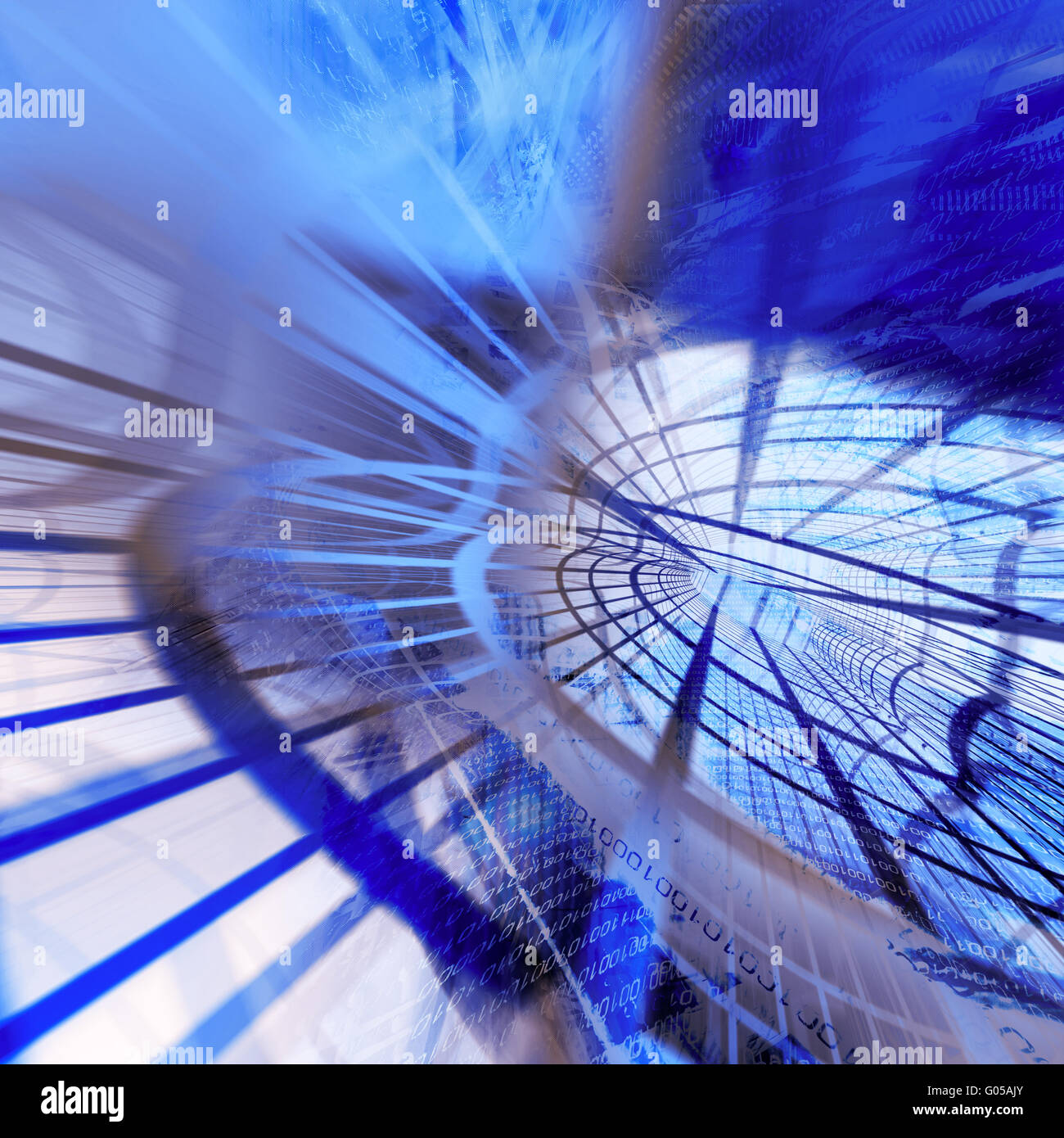 Blue abstract illustration Stock Photo