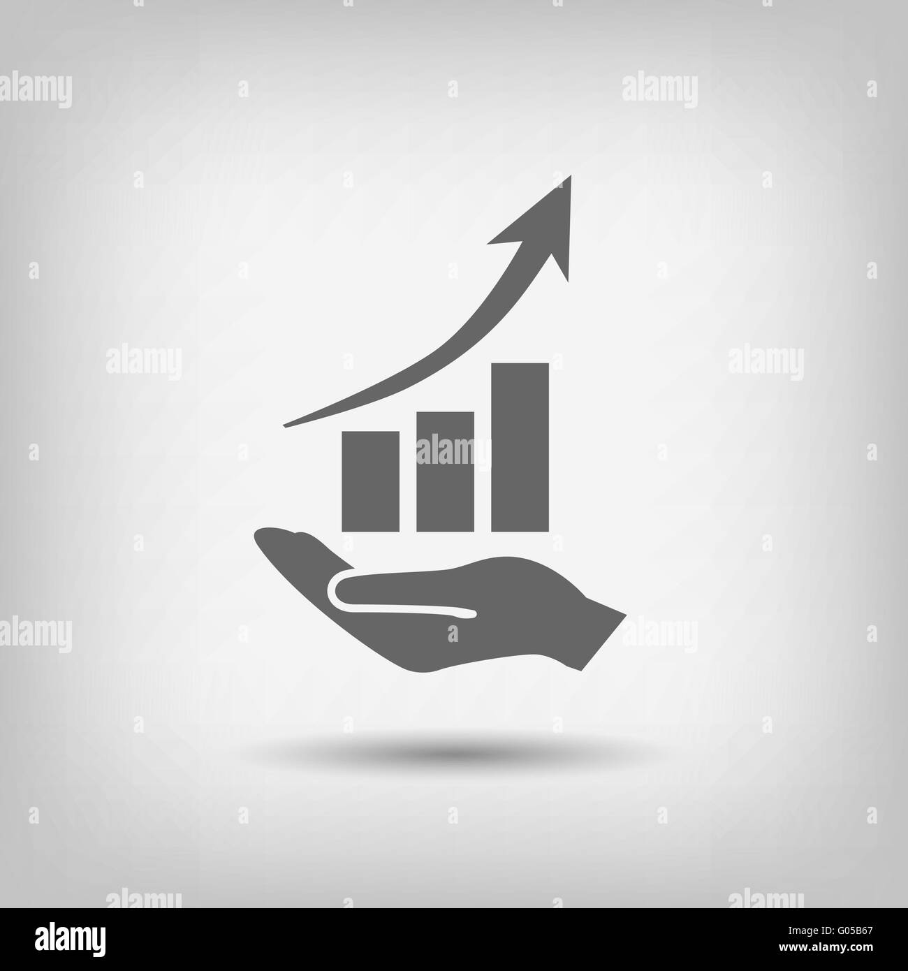 graph in hand icon Stock Vector Image & Art - Alamy