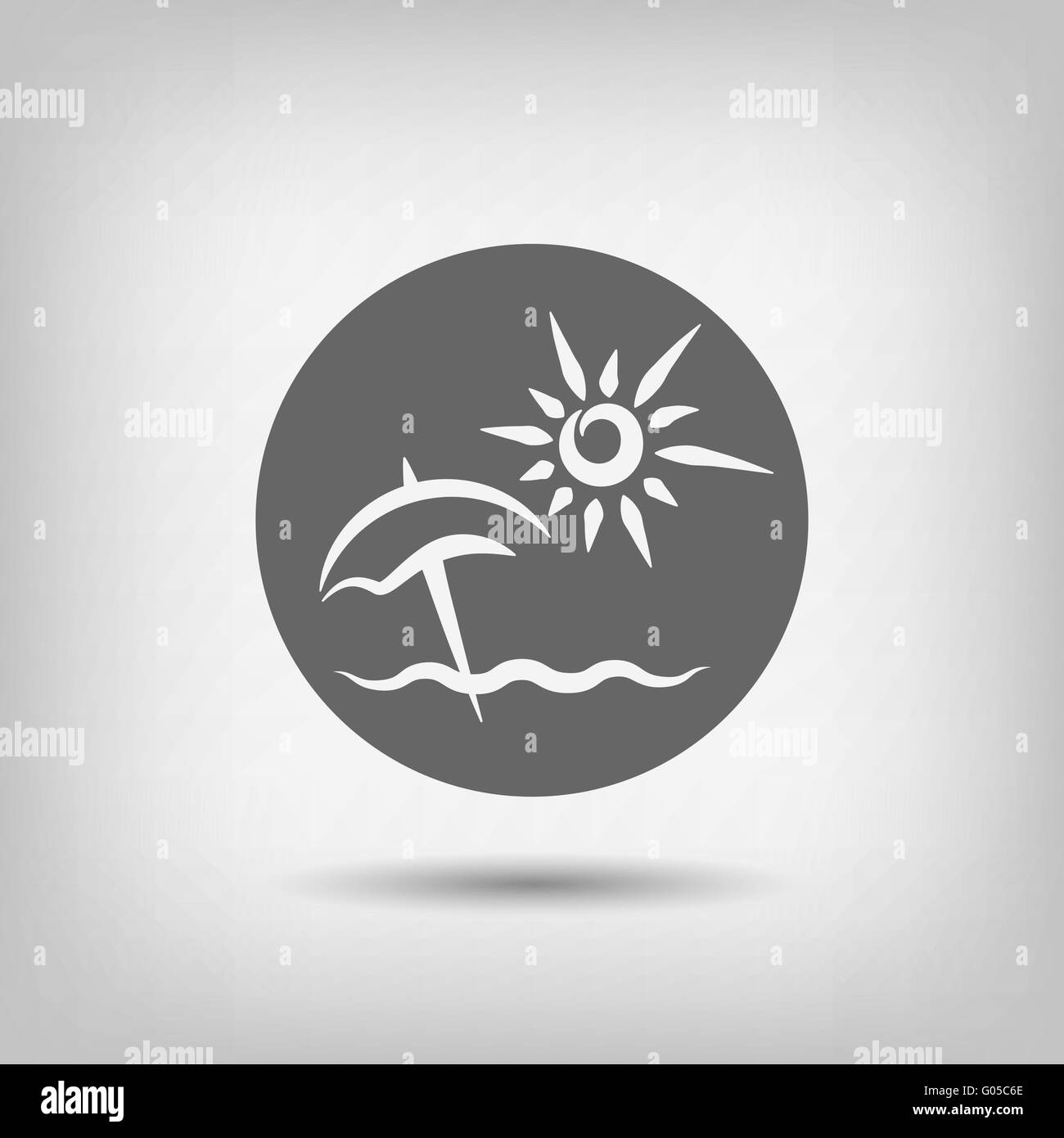 summer vacation icon Stock Vector Image & Art - Alamy