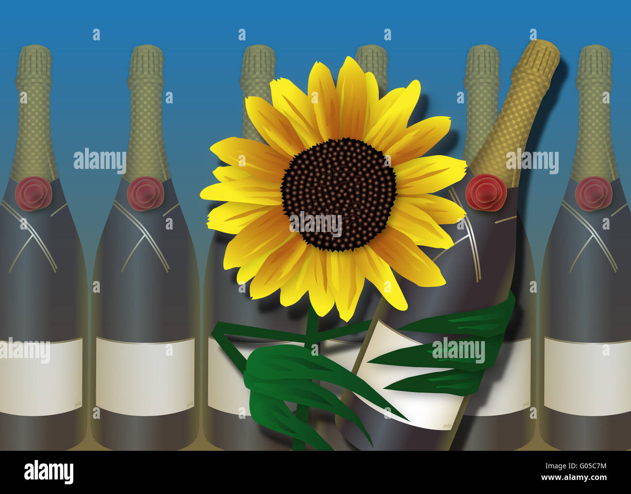 sparkling wine party Stock Photo