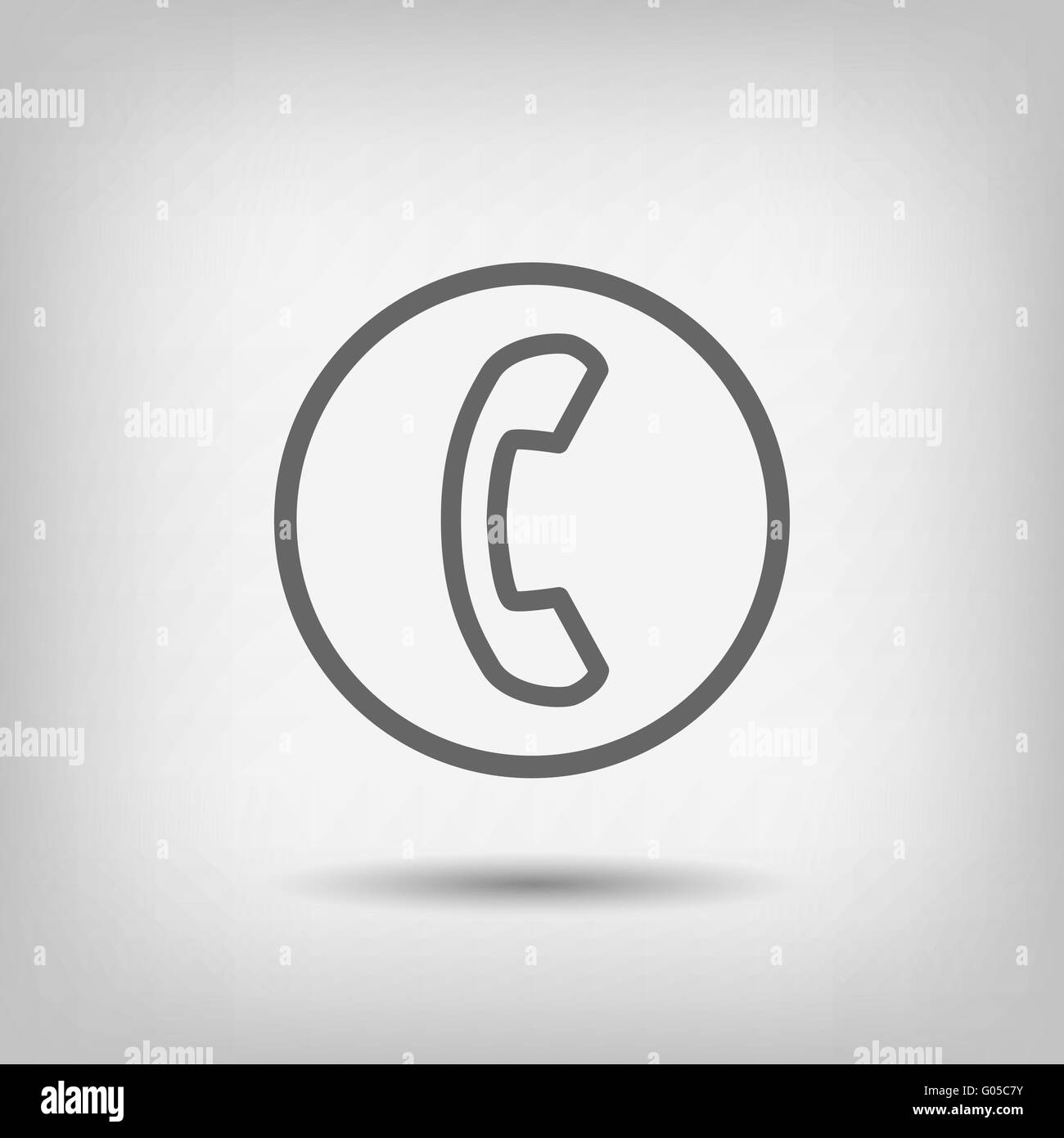 Phone symbol vector vectors Black and White Stock Photos & Images - Alamy