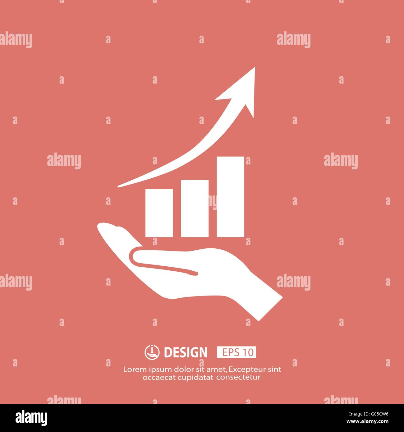 graph in hand icon Stock Vector Image & Art - Alamy