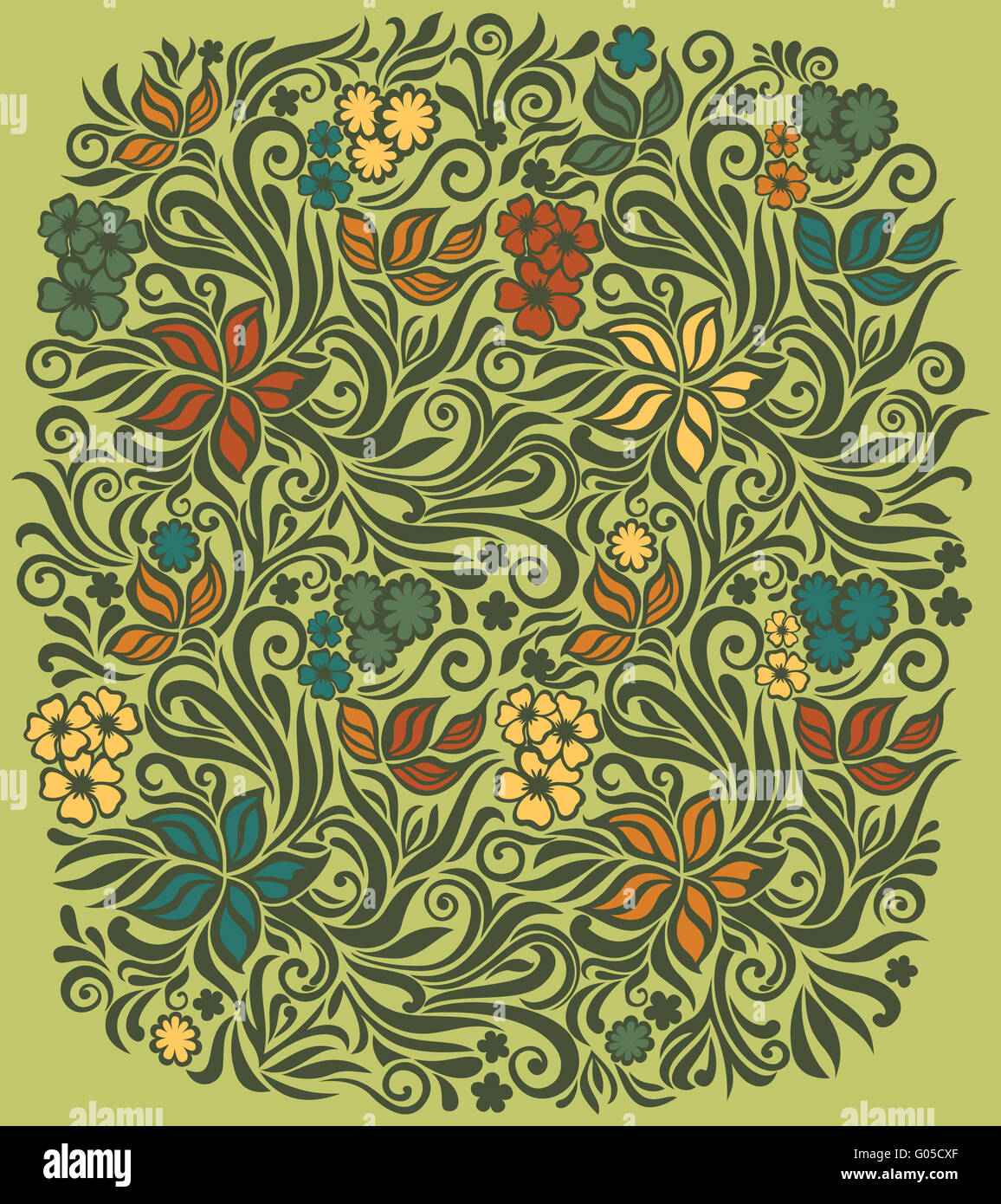 Decorative floral background hi-res stock photography and images - Alamy