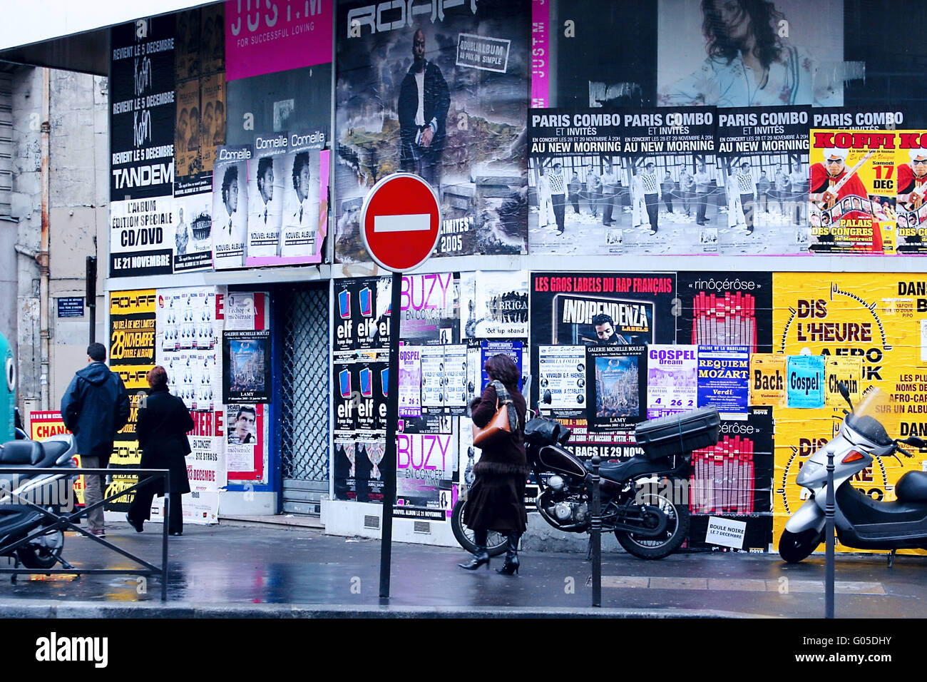 Parisian by rain Stock Photo