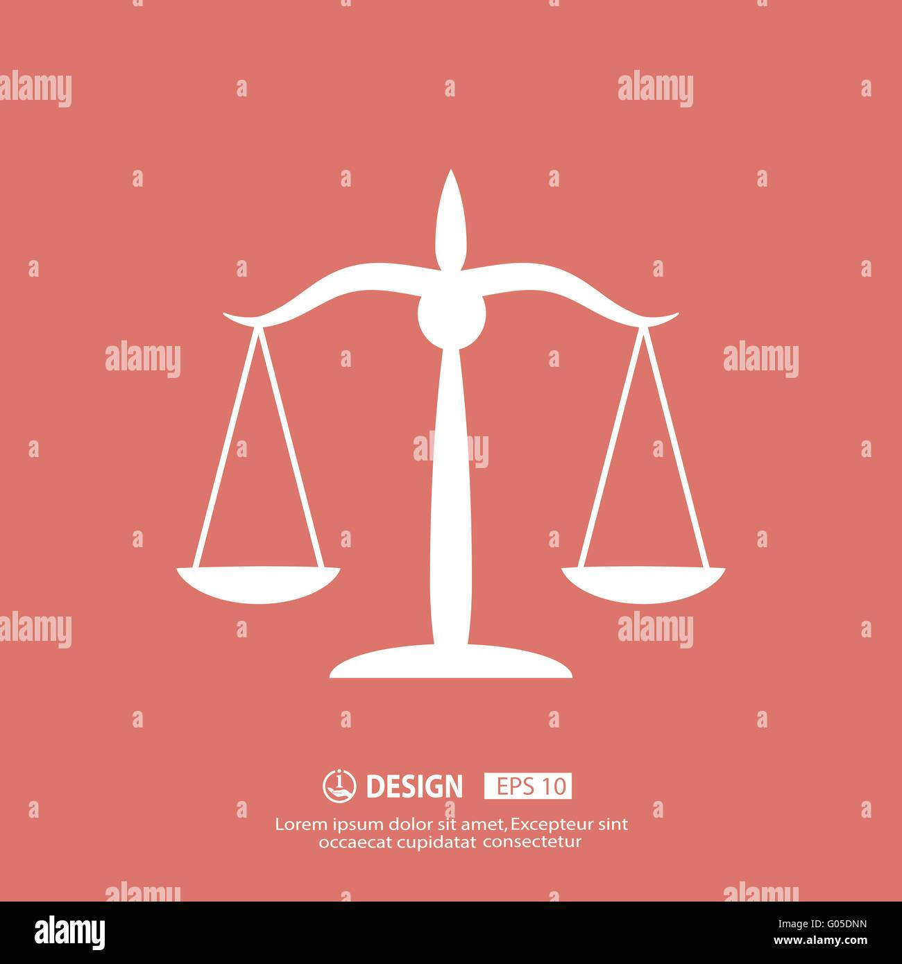 justice scales icon Stock Vector Image & Art - Alamy