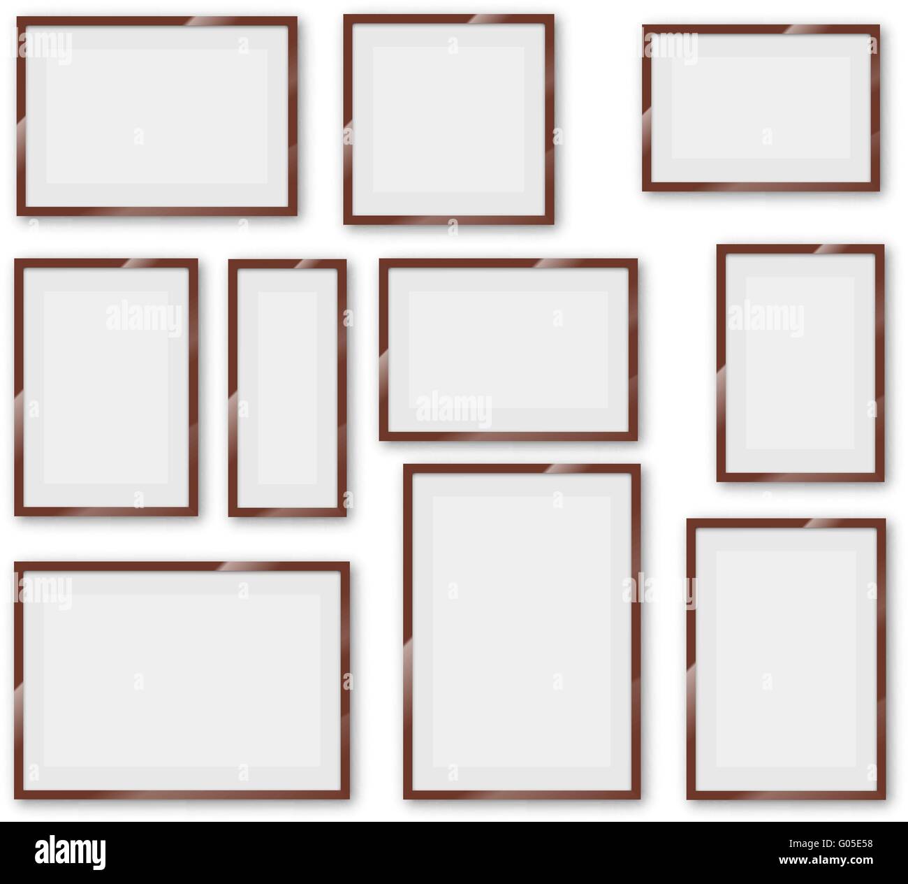 Frames glossy set Stock Vector Image & Art Alamy