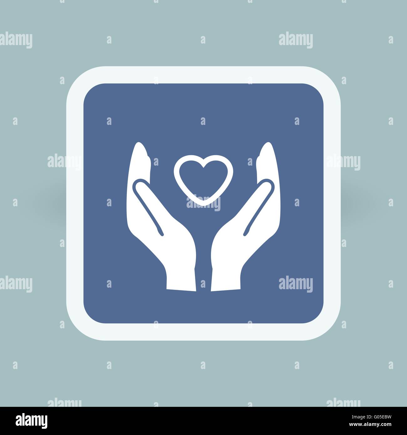 heart in hand icon Stock Vector Image & Art - Alamy