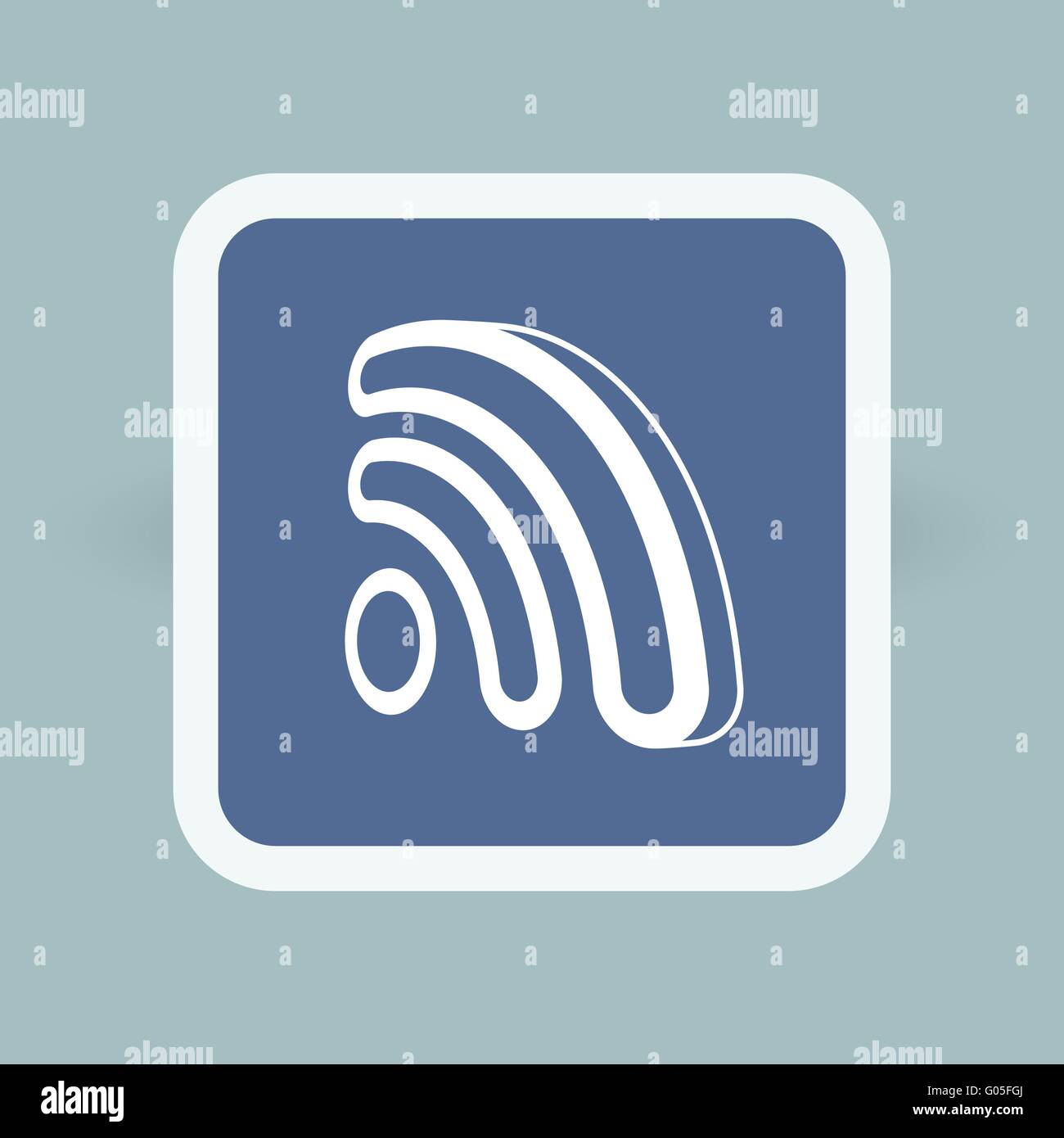 Icon rss vector concept illustration Stock Vector Images - Alamy