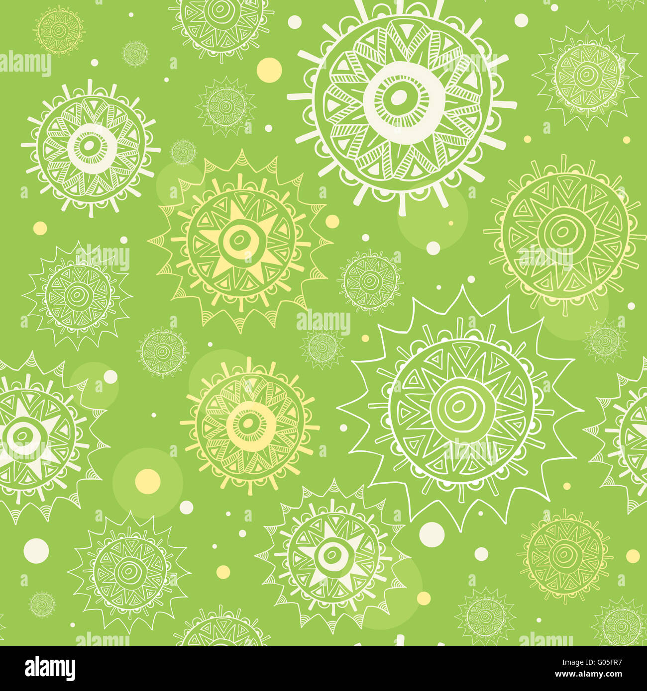 abstract seamless green vector pattern Stock Photo