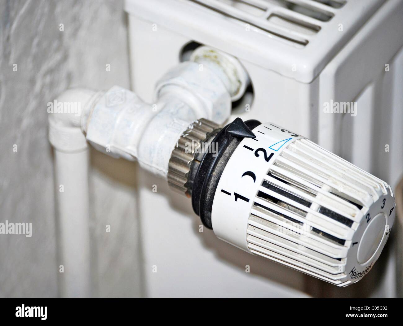 heating thermostate Stock Photo