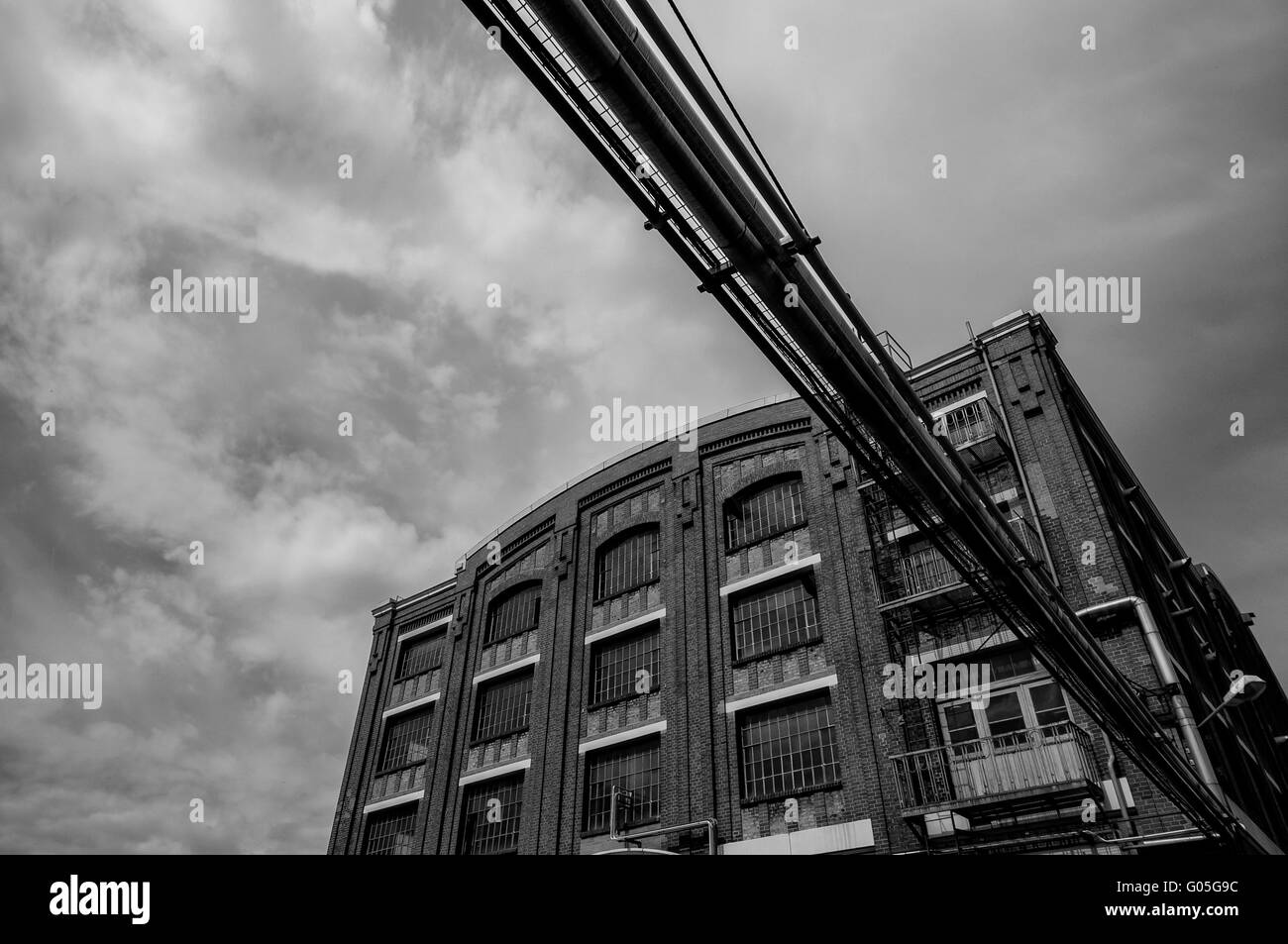 Historic factory building of the chemical company Stock Photo
