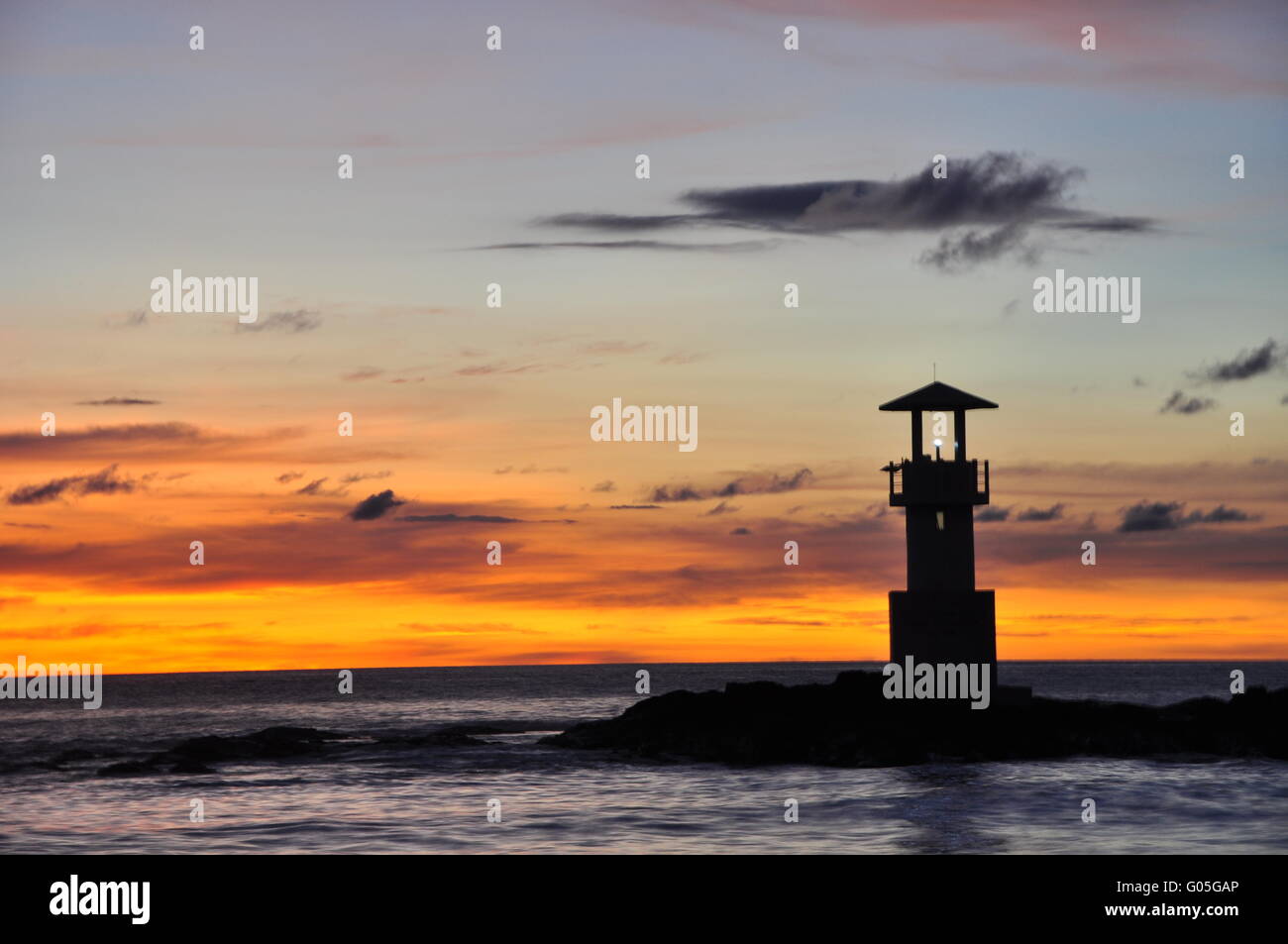 lighthouse on Khao Lak beach Stock Photo - Alamy