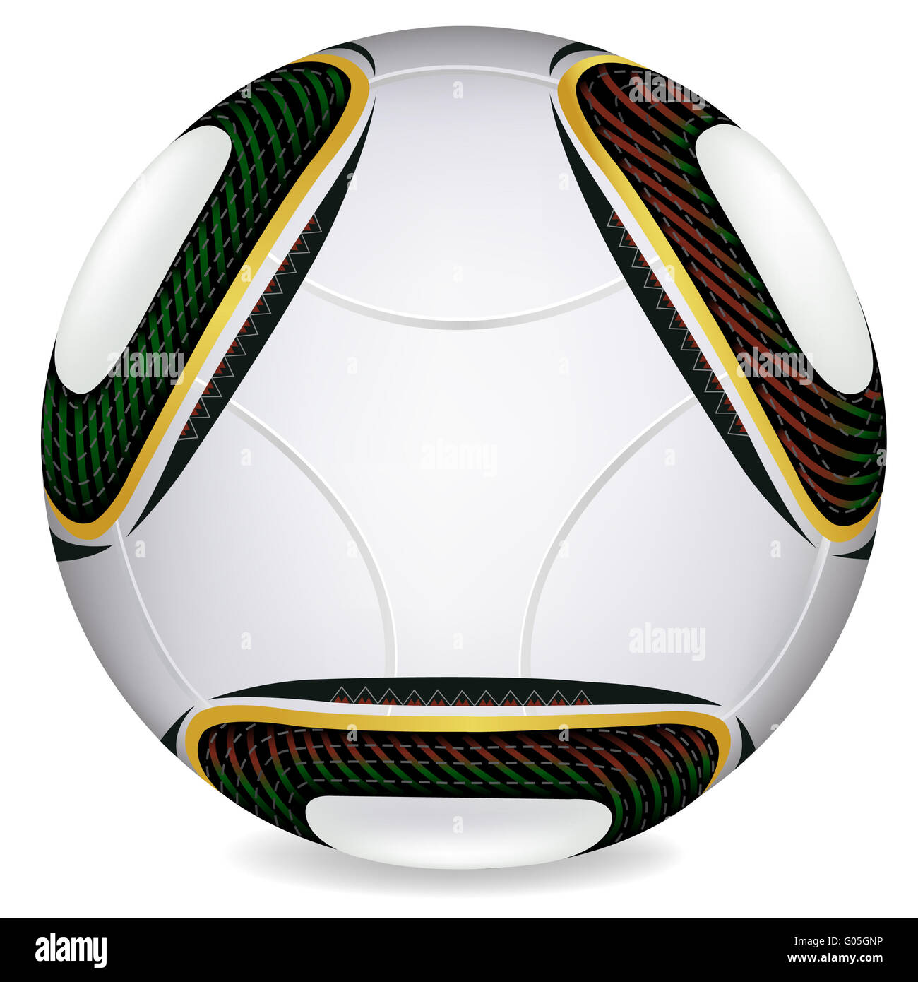 World Cup 2010 Jabulani soccer ball In Vector Stock Photo