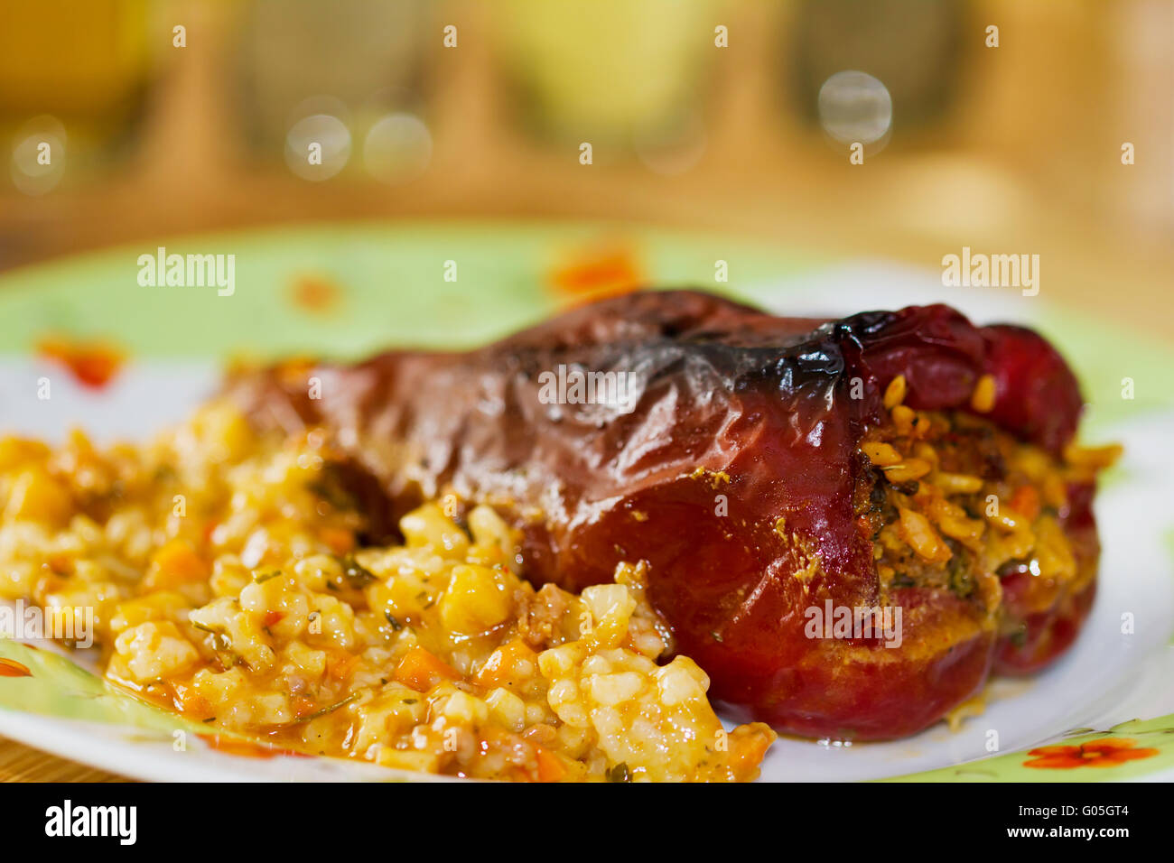 Stuffed peppers Stock Photo