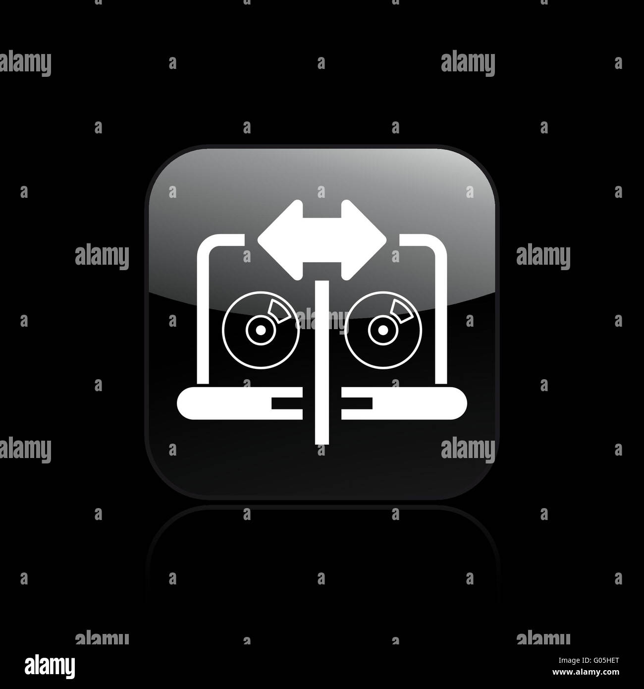 Vector illustration of single share icon Stock Photo