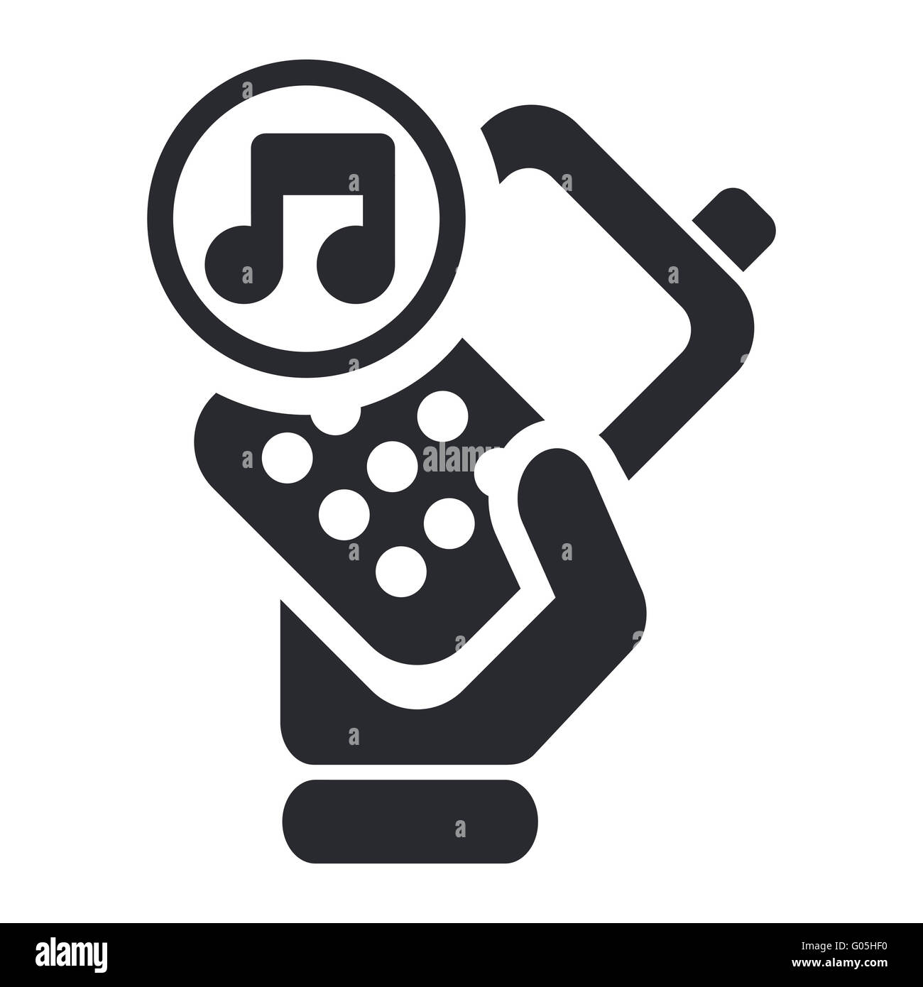 Vector illustration of isolated phone icon Stock Photo - Alamy