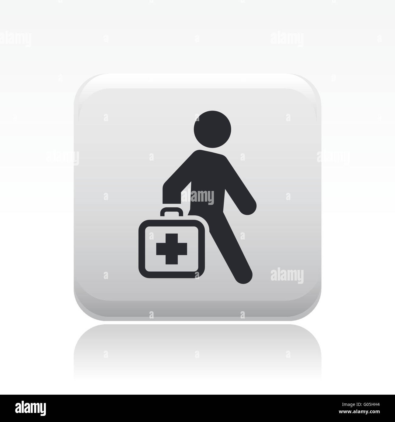 Vector illustration of single medical icon Stock Photo - Alamy