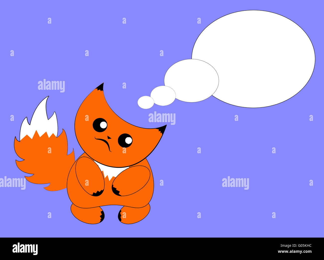 Cartoon picture of an imagined catlike creature Stock Photo Alamy