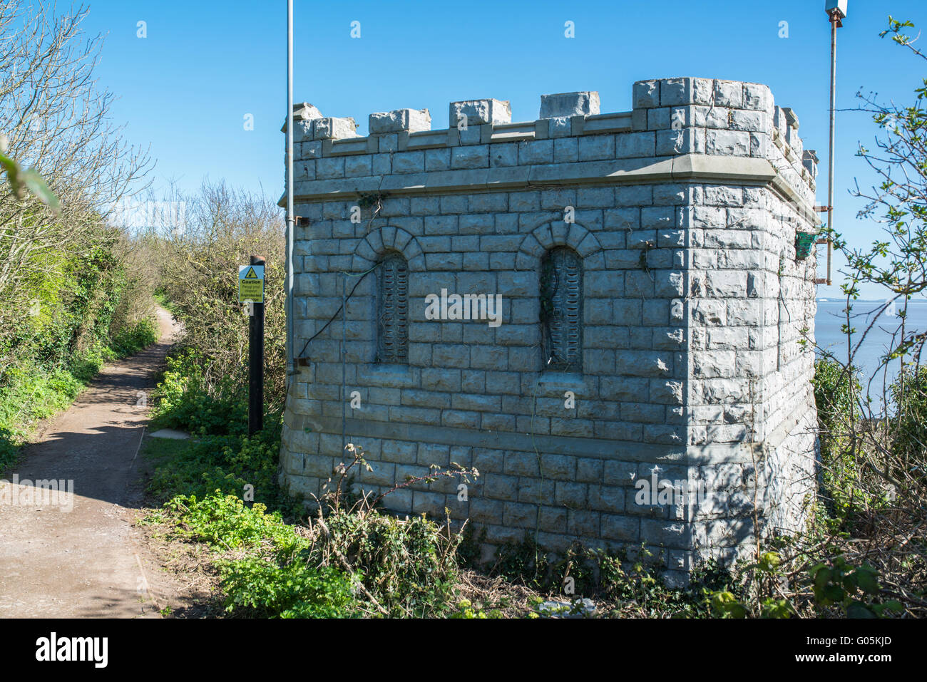 The Marconi Tower at Lavernock Point Stock Photo 103387381 Alamy