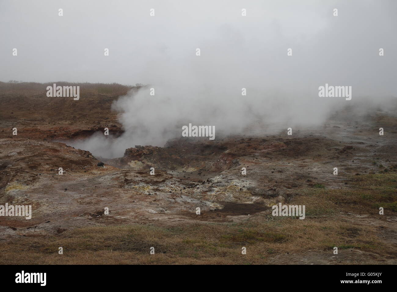 Gunnuhver geothermal field. Reykjanes Peninsula Stock Photo