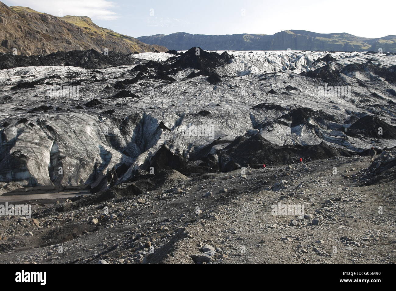 Sólheimajökull one of the outlet glaciers (glacier tongues) of the